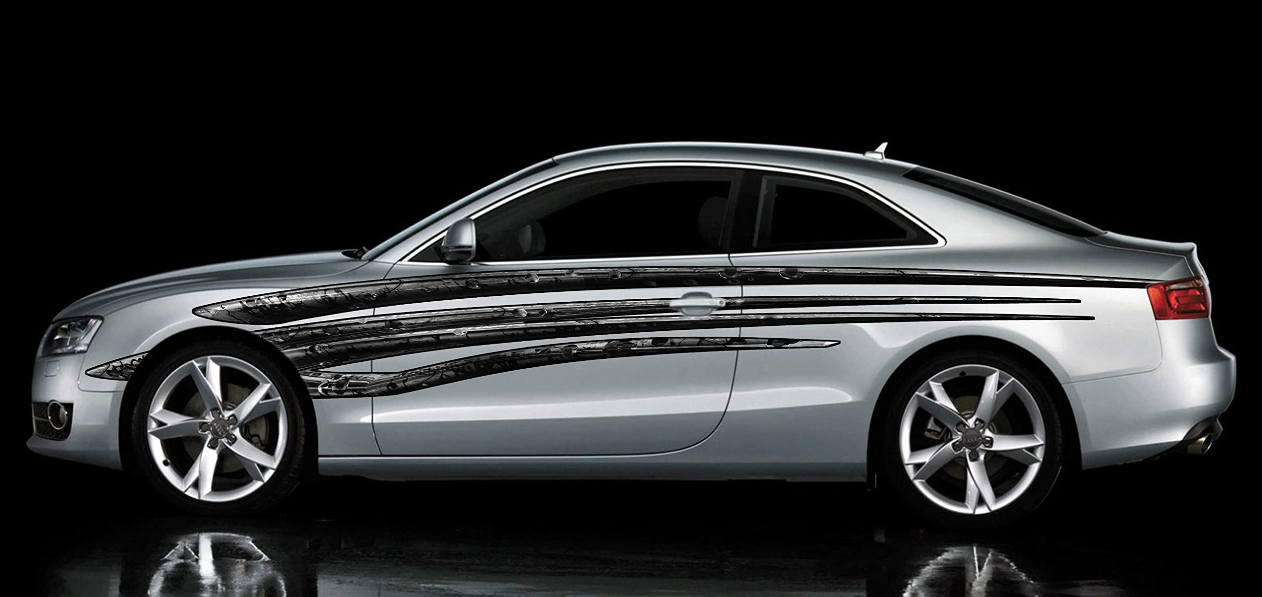 Tribal Full Color Car Side Wrap Vinyl Decal - 22x80 Inches Custom Racing Stripes Sticker for Cars, Trucks & SUVs - Perfect for Vehicle Customization, Street Racing & Car Shows