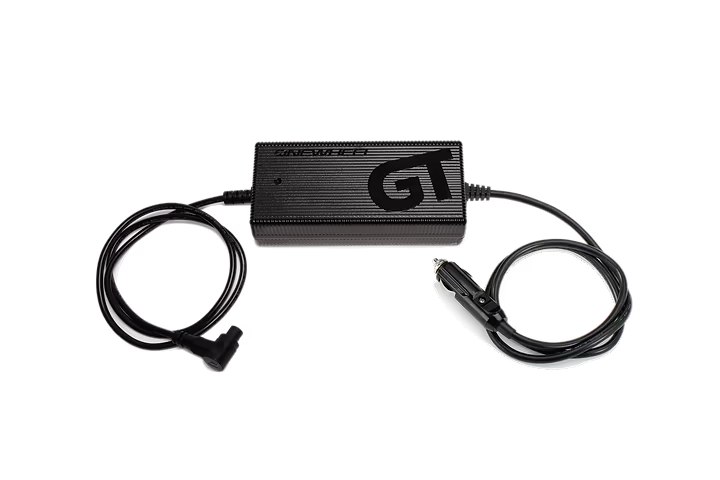 Fast Charging GT Car Charger - Dual USB Ports for iPhone & Android - Quick Charge 3.0 & PD Compatible - Perfect for Road Trips & Commuting