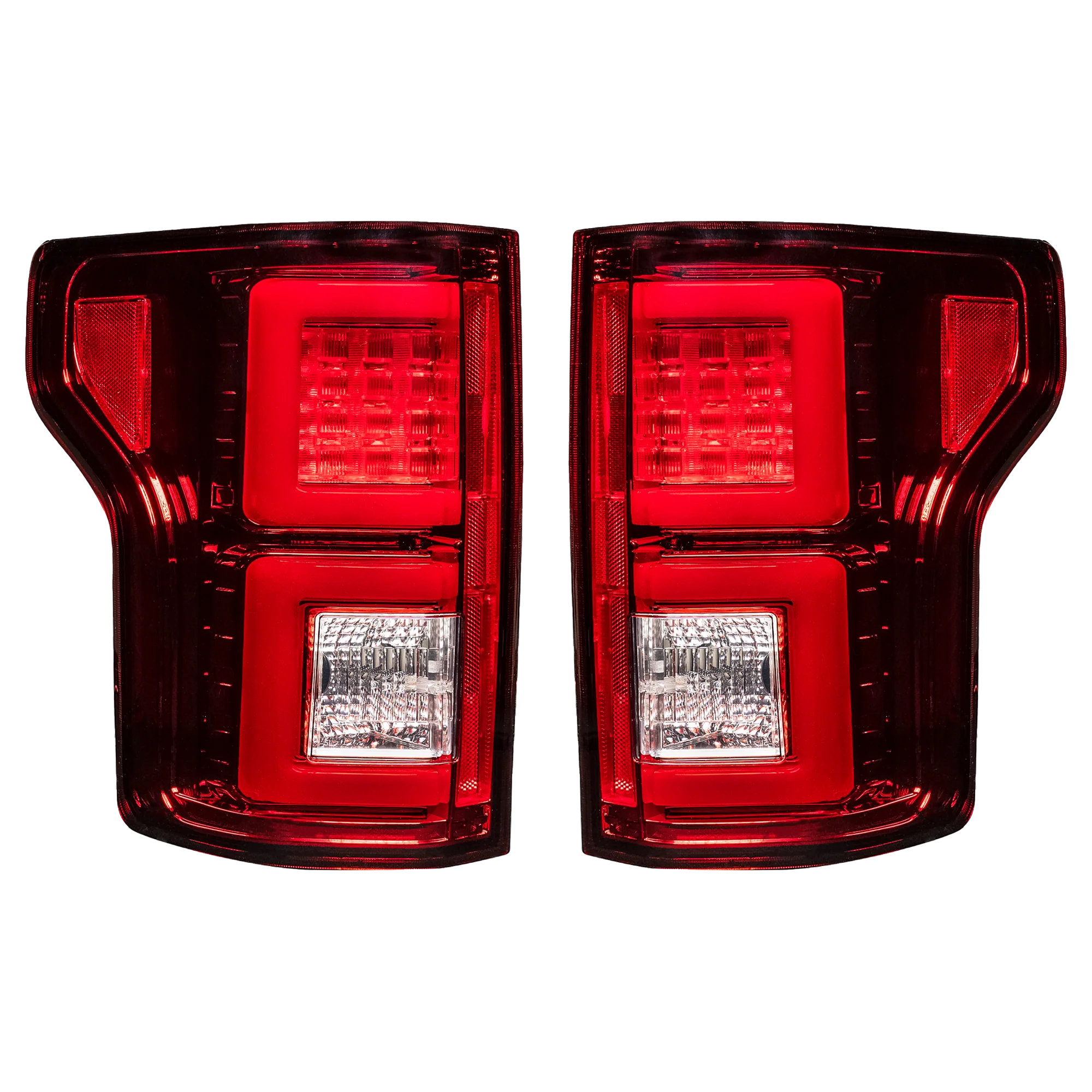 Ford F150 2018-2020 LED Tail Lights - Red OLED Replacement for OEM Halogen - Upgrade Your Truck's Style & Safety for Night Driving & Off-Road Adventures