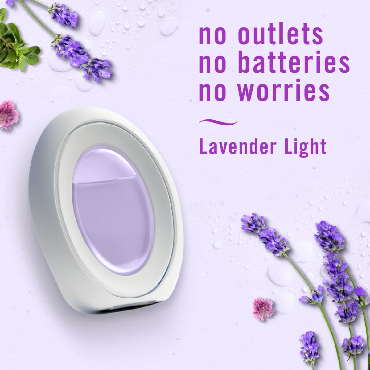 Febreze Small Spaces Air Freshener - Odor Eliminator for Home, Bathroom & Kitchen | Light Lavender Scent | Plug-In Alternative | 2-Pack | Perfect for Closets, Offices & Pet Areas