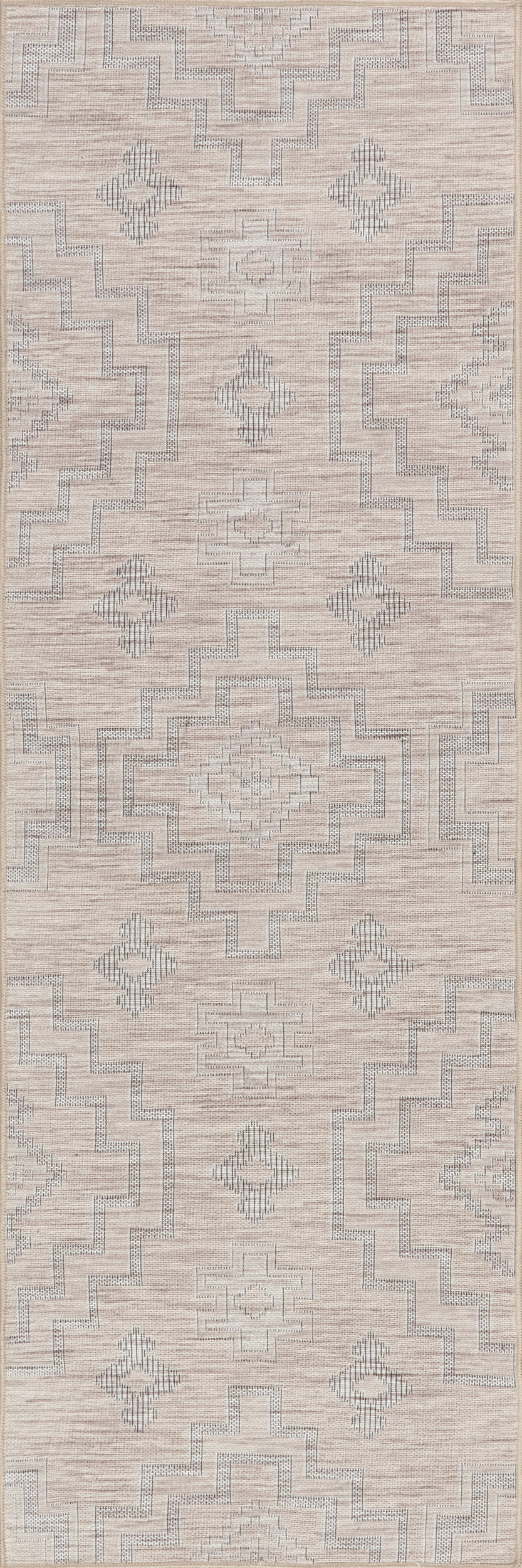 Astrid Geometric Washable Rug - Ivory Modern Non-Slip Area Rug for Living Room, Bedroom & Nursery - Soft & Durable Home Decor