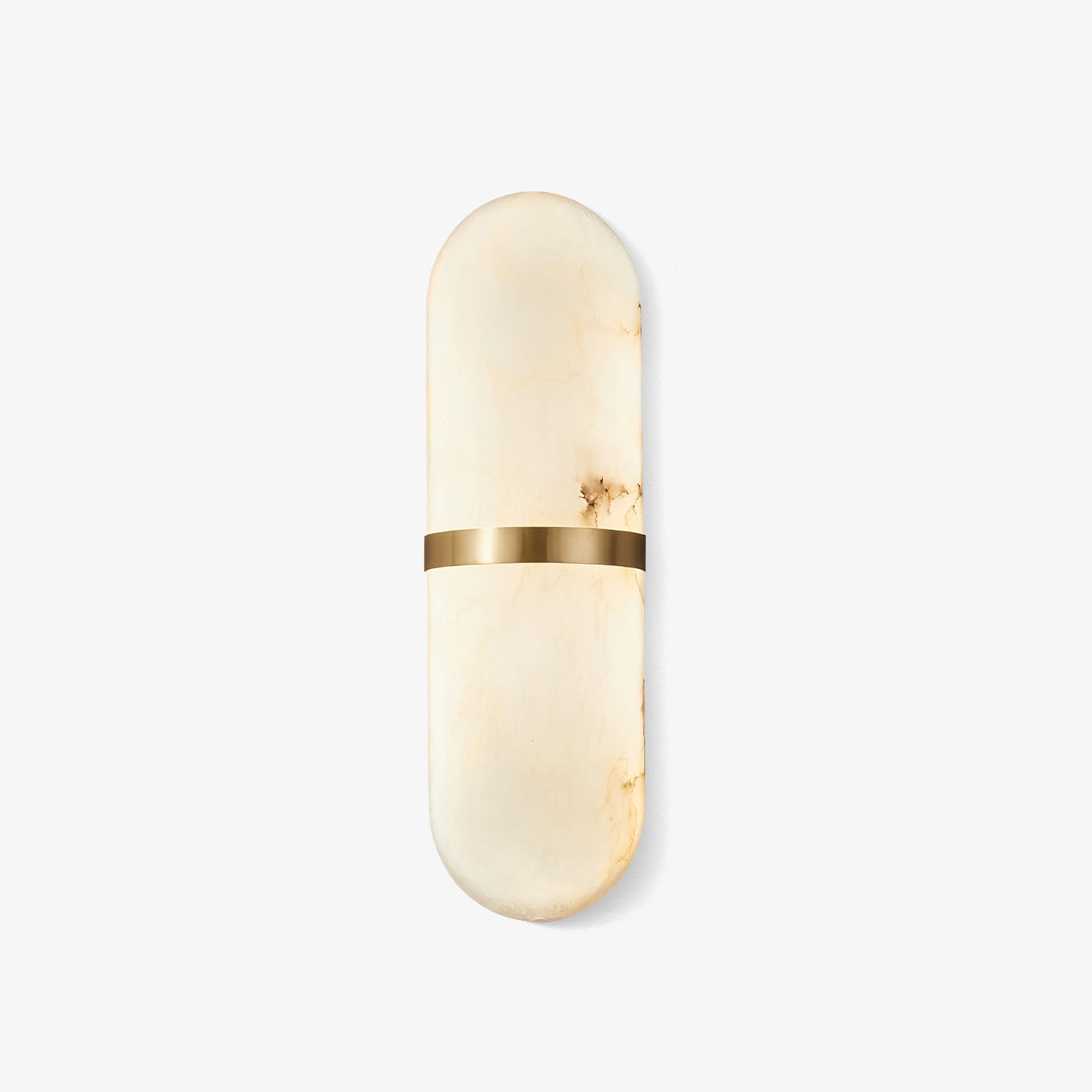 Alabaster Pill Wall Light - Modern LED Sconce for Bedroom, Living Room & Hallway - Dimmable Soft White Lighting for Home Decor