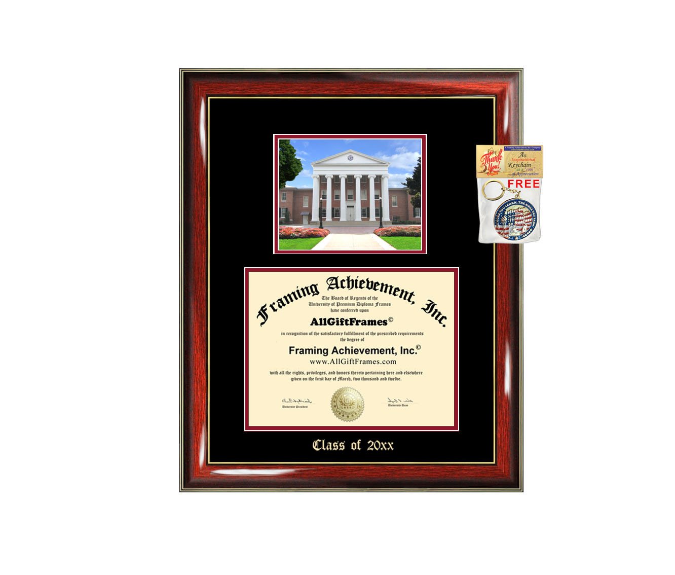 University of Mississippi Diploma Frame - Ole Miss Graduation Gift for Bachelor, Masters, MBA, PhD & Doctorate Degrees - Engraved Picture Display Case with Embossed Logo - Perfect for Office Decor, Graduation Party & Alumni Gifts