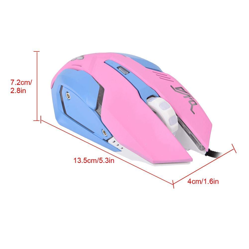 Sanpyl Wired RGB Gaming Mouse - 3200DPI High Precision Ergonomic LED Gaming Mouse for PC, Laptop, Notebook | Perfect for FPS, MOBA & MMO Games | Comfort Grip Design for Long Gaming Sessions