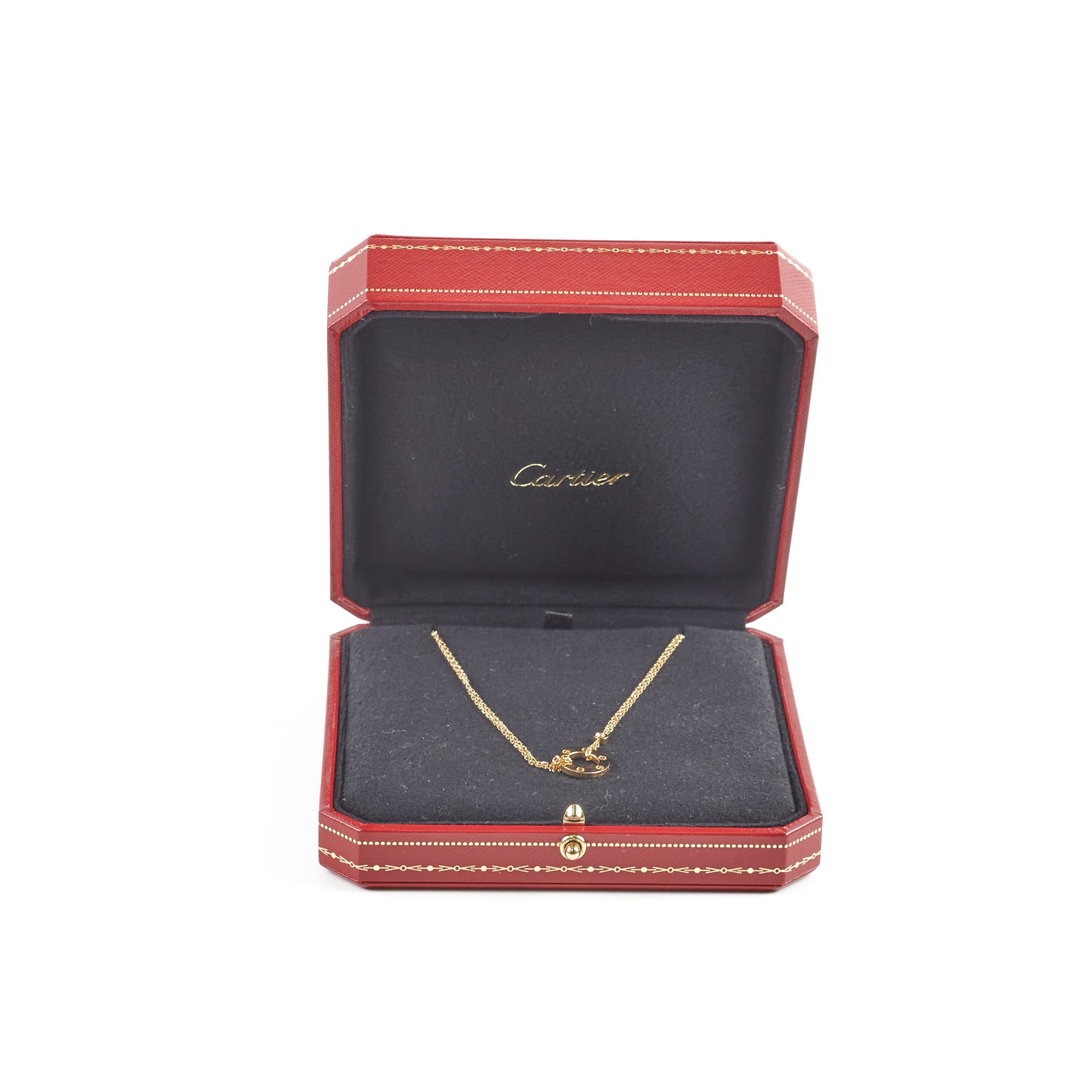 Cartier Love Necklace with 2 Diamonds in 18K Yellow Gold - Elegant Jewelry Gift for Anniversary, Valentine's Day & Special Occasions