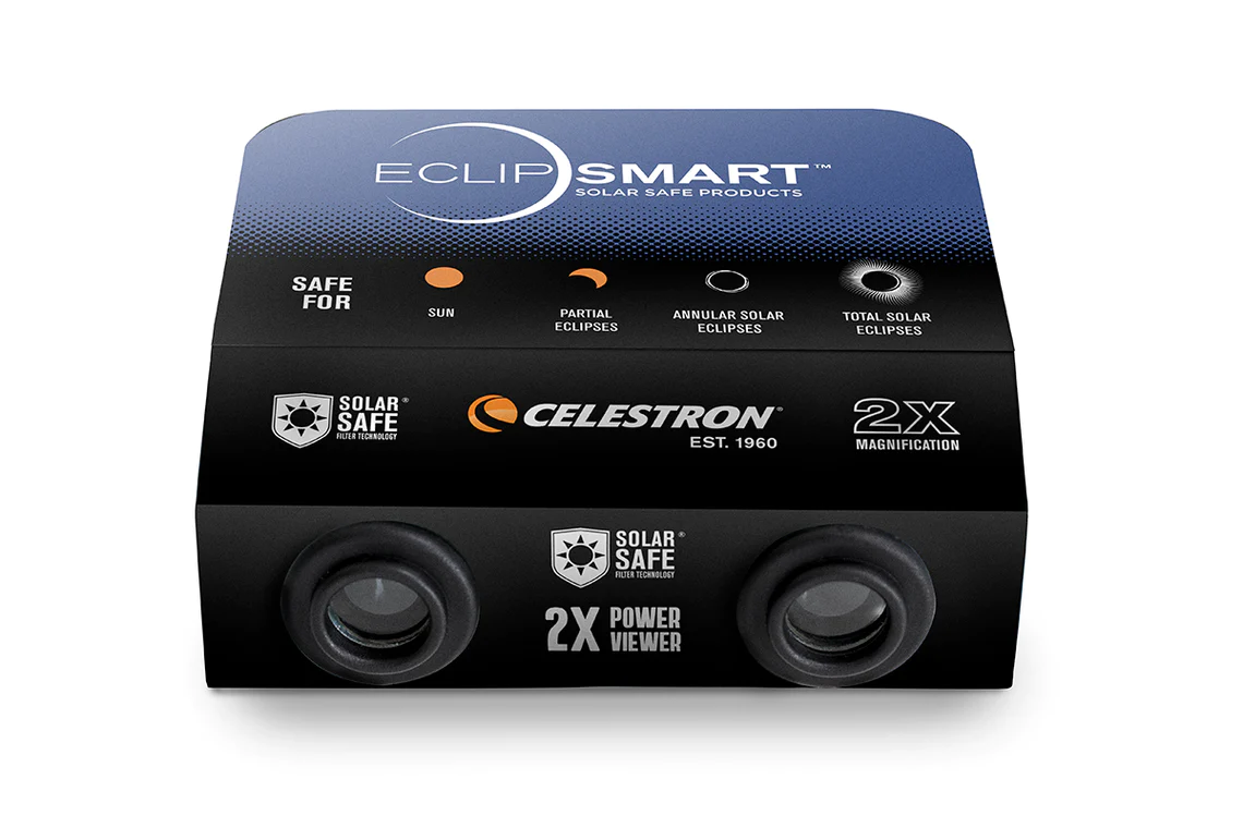 EclipSmart 2x Power Solar Eclipse Glasses - Safe & Certified for Direct Sun Viewing - Perfect for Eclipse Watching, Astronomy Events & Outdoor Activities