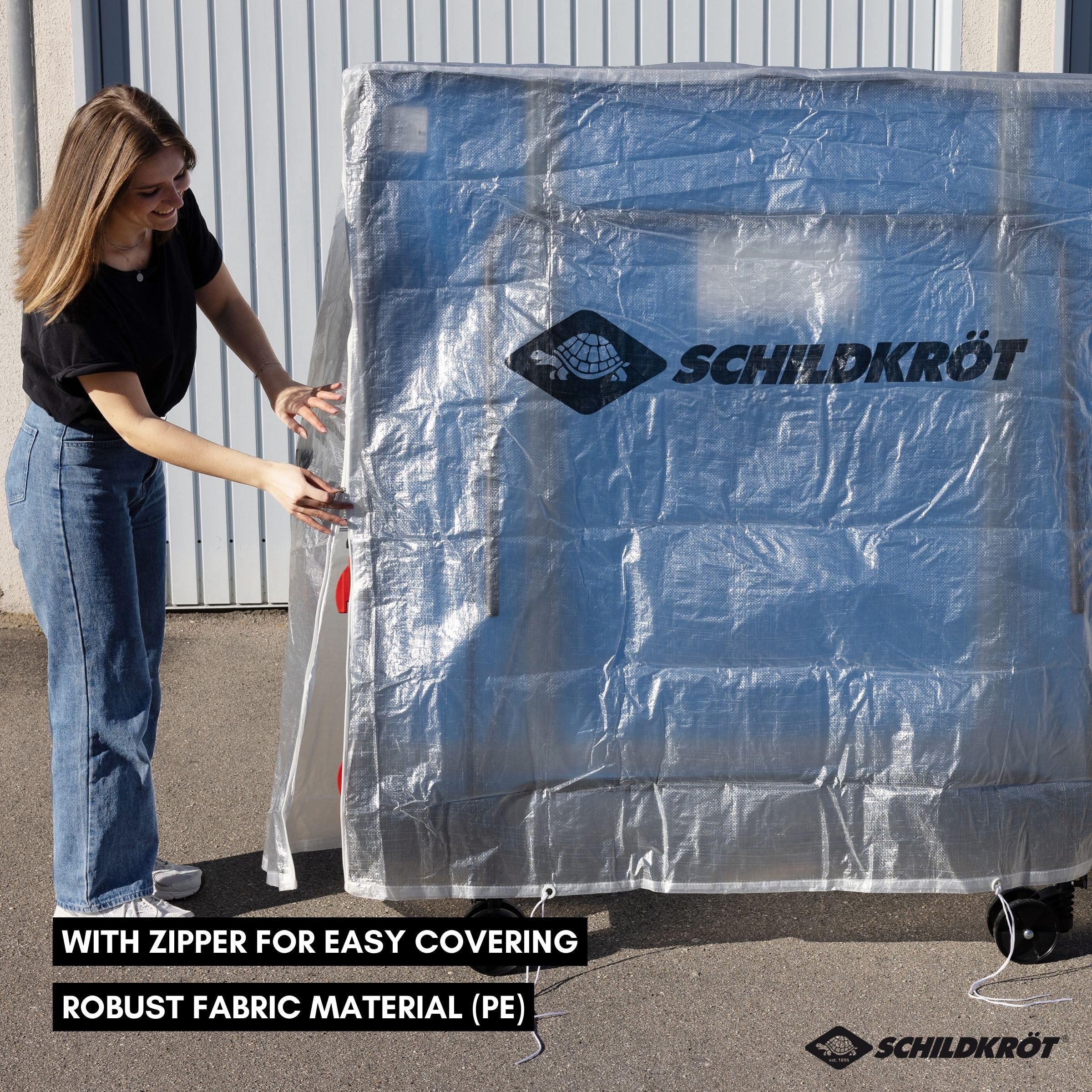 Donic-Schildkröt Universal Size Transparent Ping Pong Table Cover - Waterproof & Durable for Indoor & Outdoor Use