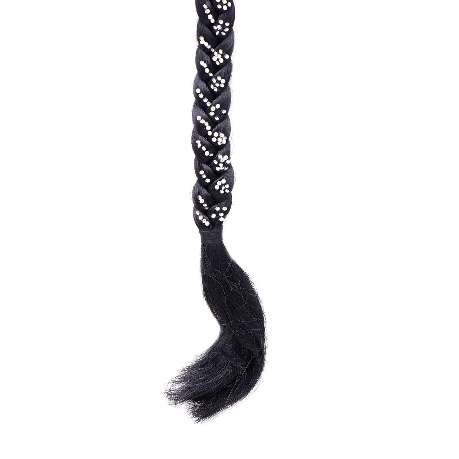 Majik Hair Parandi Choti with Stone Work - Traditional Indian Hair Braid Accessory for Women & Girls | Perfect for Weddings, Festivals & Cultural Events
