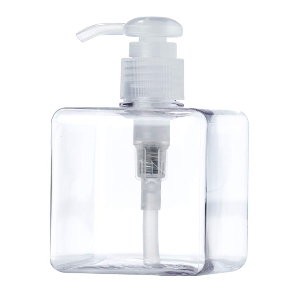 Reusable Leak-Proof Soap Dispenser - 250ml Transparent Plastic Pump Bottle for Body Lotion, Shampoo, Cream & Hand Sanitizer | Perfect for Travel, Gym, Home & Office Use