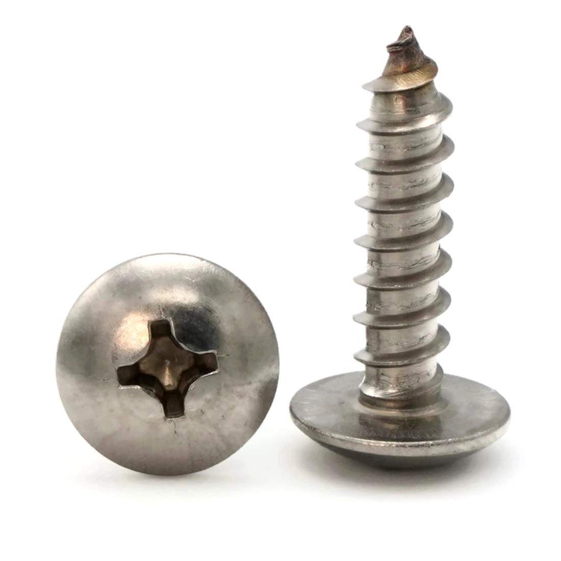 Phillips Truss Head Sheet Metal Screws 18-8 Stainless Steel - #8 x 7/16