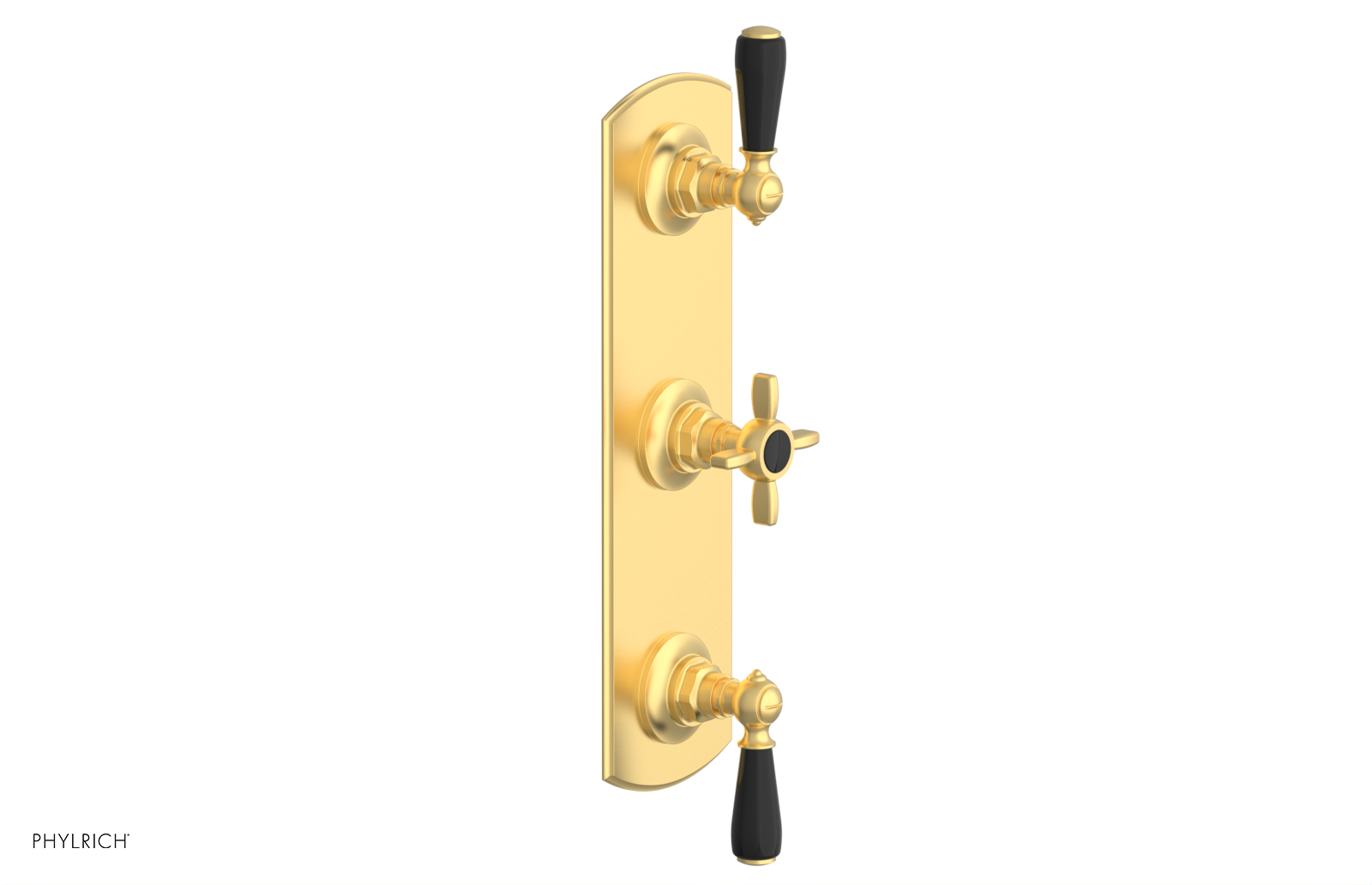 Jamestown Thermostatic Shower Valve with Dual Volume Control - Black Accents (Model 4-740) for Modern Bathroom & Spa Experience