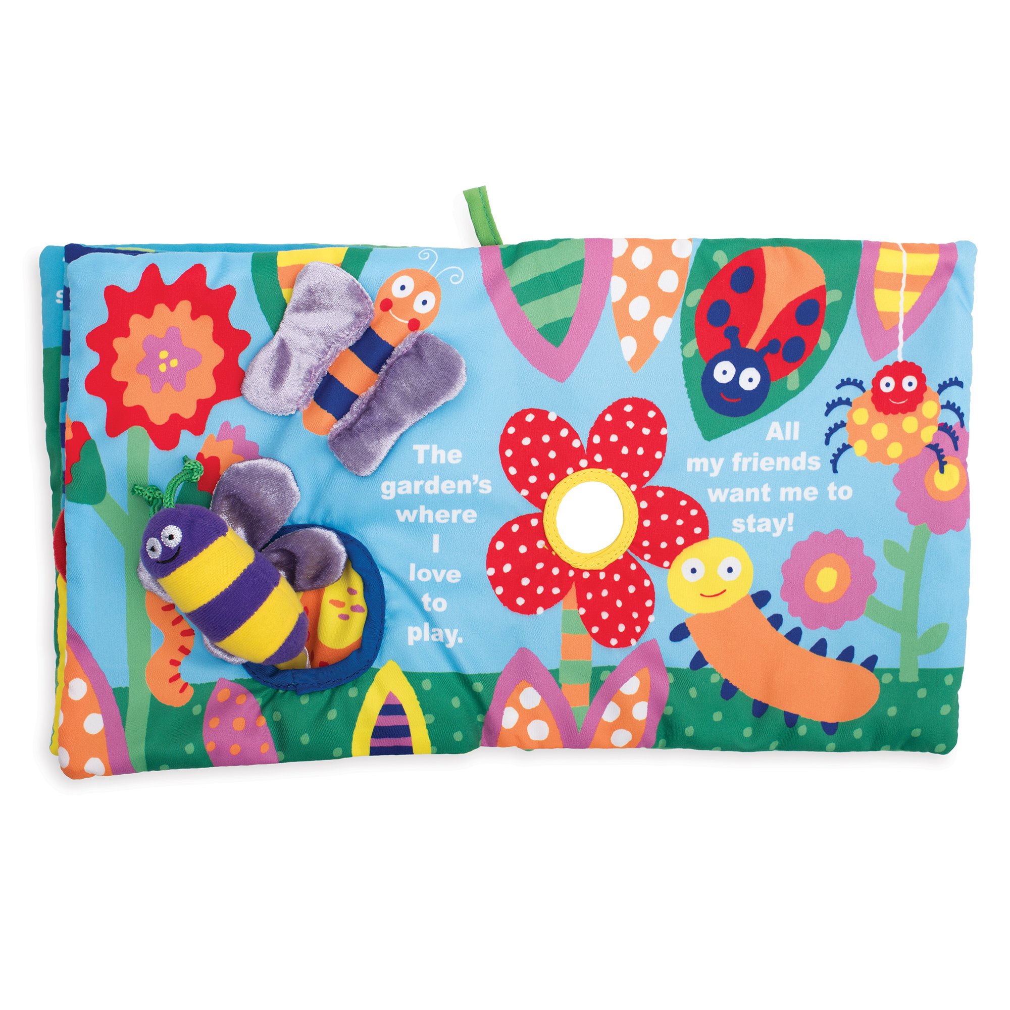 Manhattan Toy Soft Activity Book with Tethered Toy - Interactive Baby Sensory Toy for Early Learning & Development | Perfect for Tummy Time, Travel & Playtime