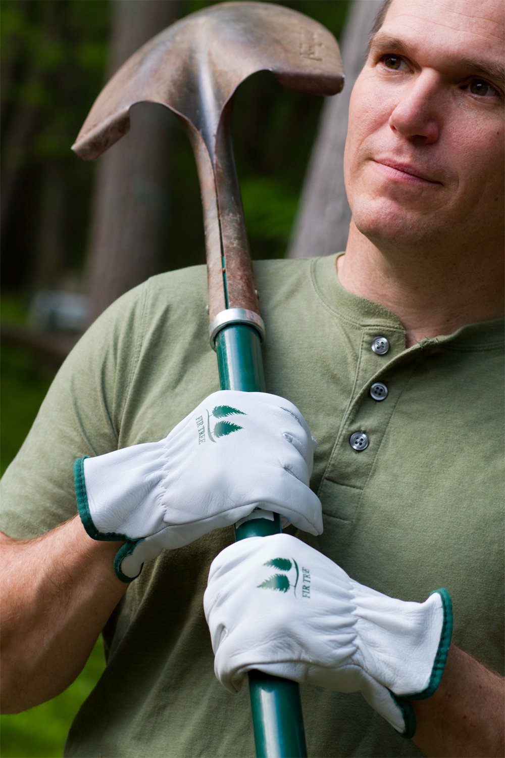 Goatskin Leather Work Gloves for Gardening & Outdoor Use - 1-Pack