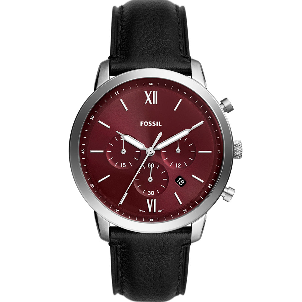 Fossil FS6016 Neutra Leather Men's Chronograph Watch - Stylish & Durable Timepiece for Casual, Business & Everyday Wear