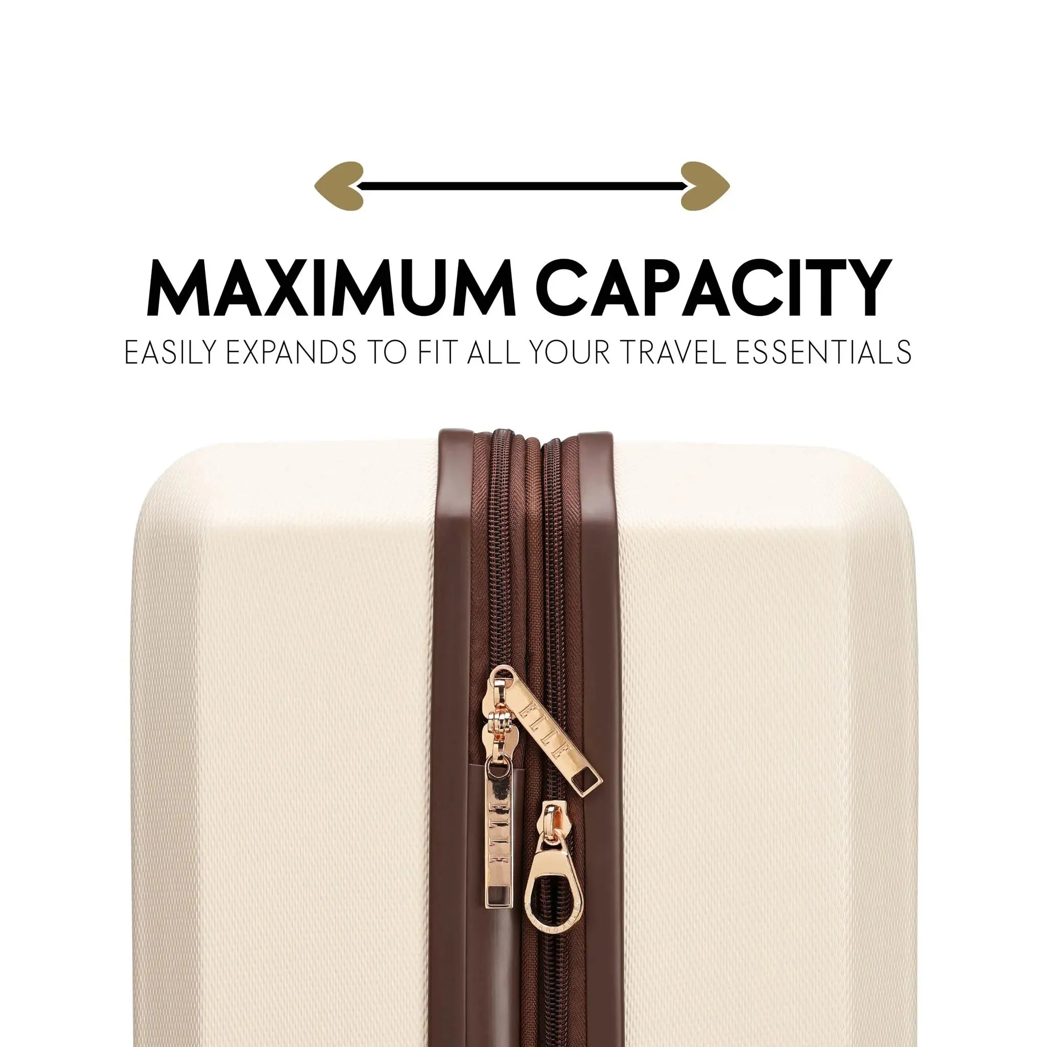 Luxe Journey 3-Piece Expandable Vintage Suitcase Set - Perfect for Travel, Vacations & Business Trips