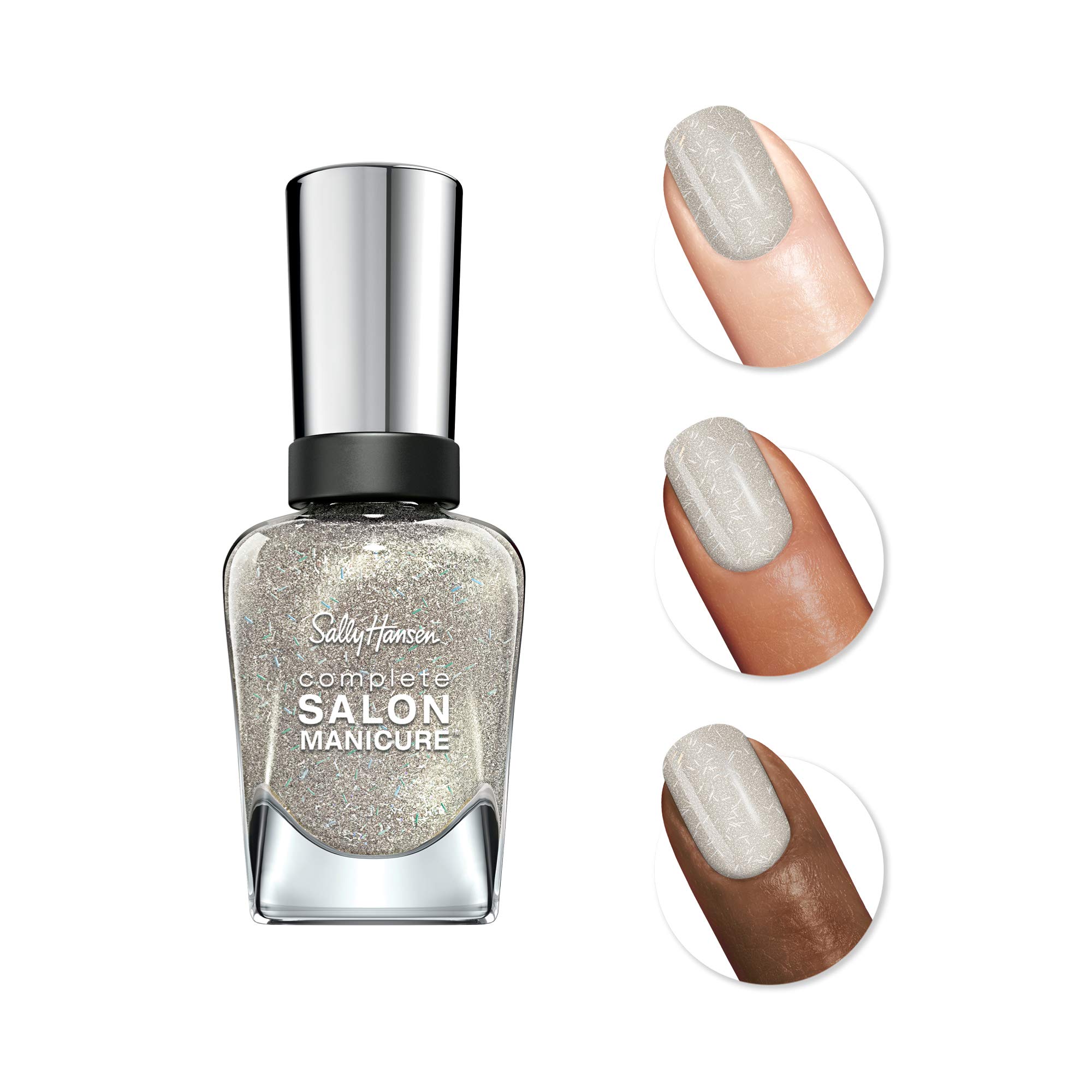Sally Hansen Complete Salon Manicure Nail Polish - 826 Seasons Grey-tings | Long-Lasting, Chip-Resistant Formula | Perfect for Fall & Winter Manicures, Office Nails & Special Occasions