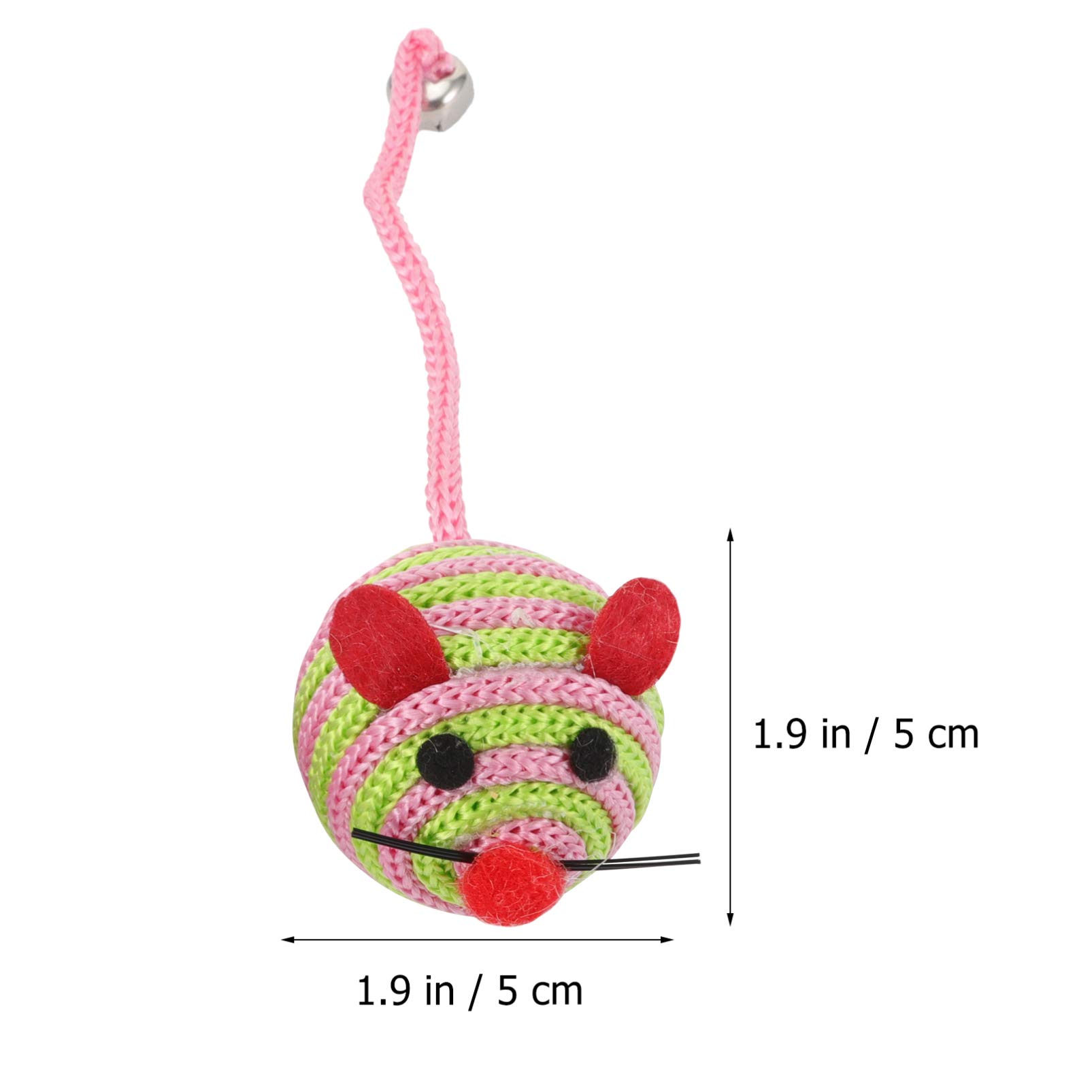 8pcs Interactive Cat & Dog Teaser Toy Set - Nylon Mouse Ball for Puppy Kitten Playtime - Perfect for Indoor Pet Exercise and Bonding Fun