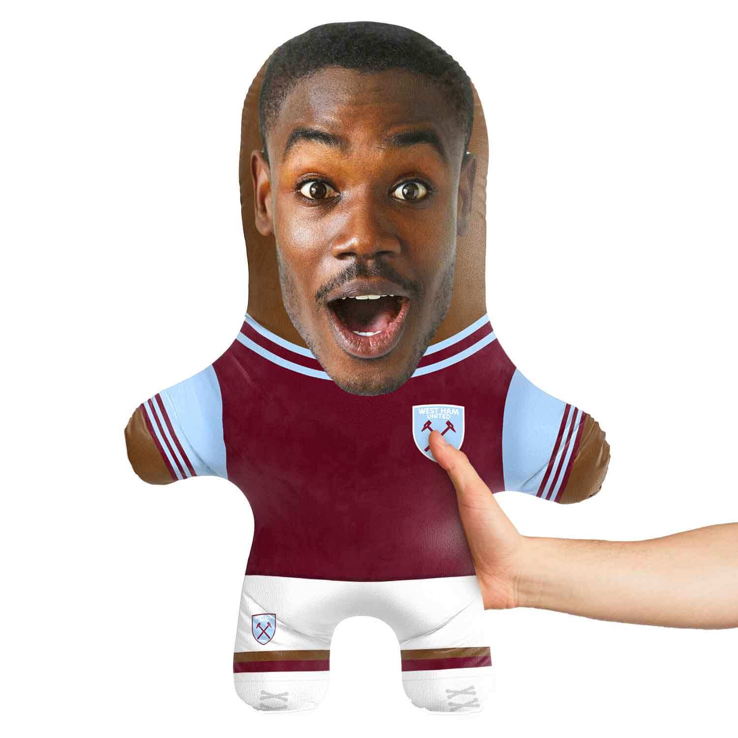 West Ham United FC Official Face Pillow - Soft & Comfortable Football Fan Gift for Home, Office, or Travel - Perfect for Watching Games, Relaxing & Decorating