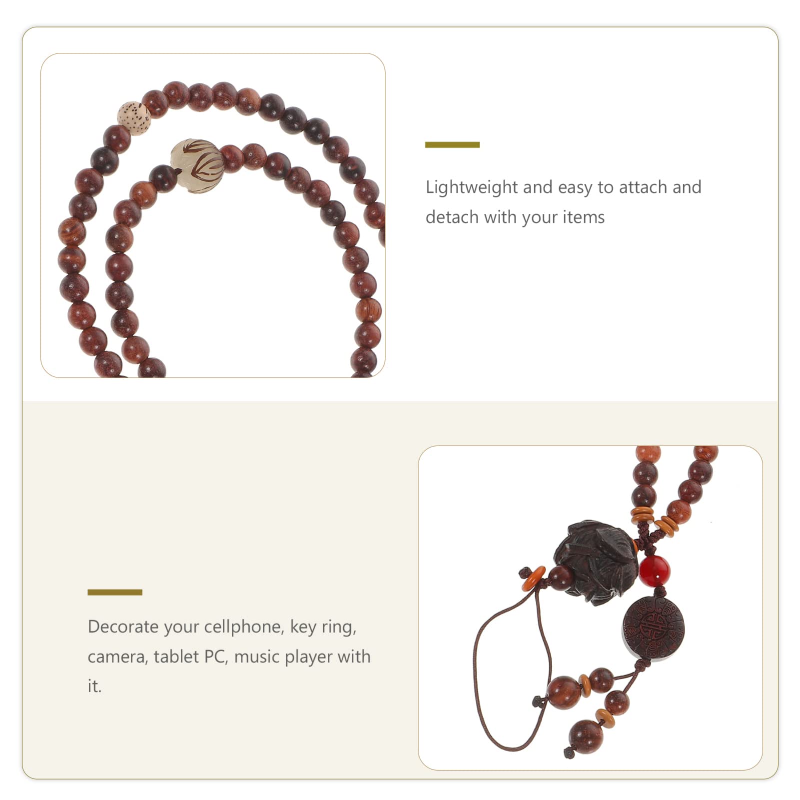 Chinese Style Long Cellphone Charm Strap - Elegant Phone Lanyard with Pendant, Adjustable Wrist Strap for Smartphones, Keys & Bags | Perfect Gift for Women, Girls, Phone Accessories Lovers | Great for Daily Use, Travel, Work & Selfie Photography
