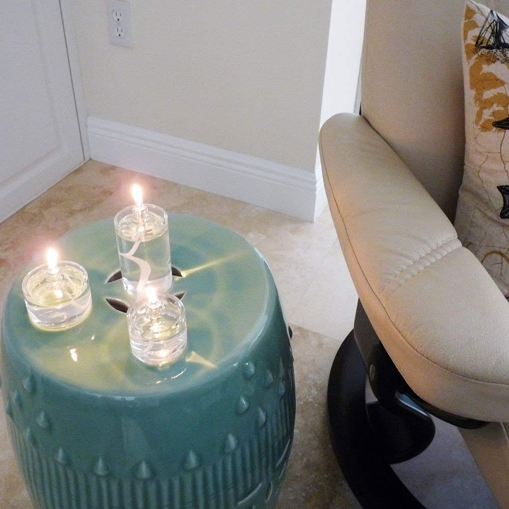 Refillable Glass Liquid Candle - 3oz Votive for Emergency & Decor
