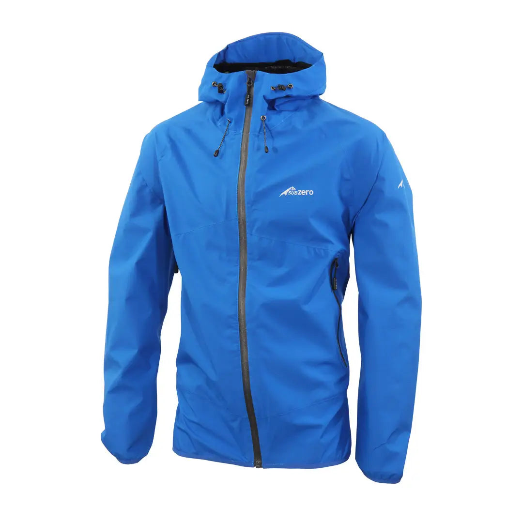 Men's Lightweight Waterproof Jacket - Blue Outdoor Raincoat for Hiking, Camping & Travel | Windproof & Breathable