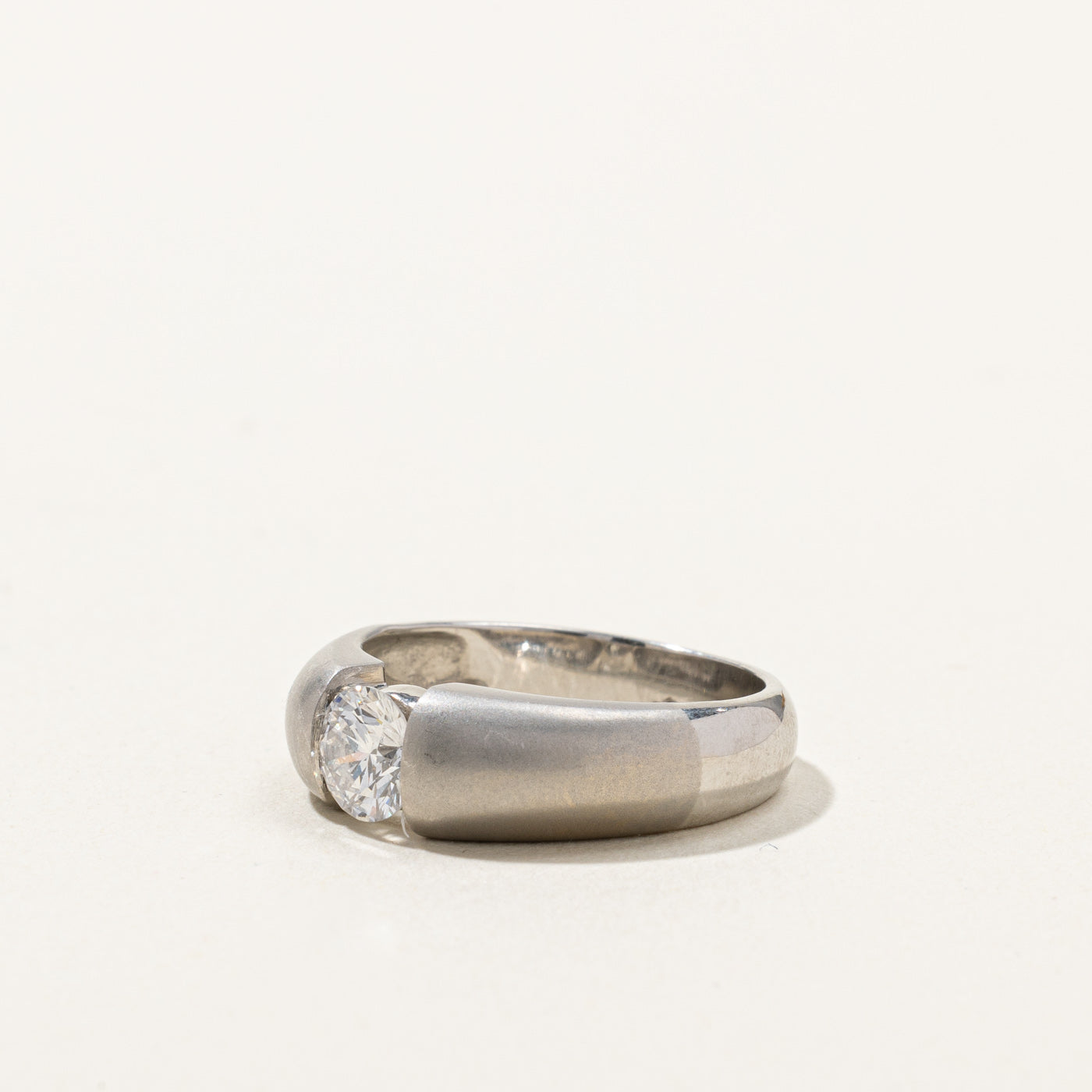 0.57ct VVS1 G Tension Set Diamond Engagement Ring - Size 5.5 | Perfect for Wedding, Proposal & Anniversary Gifts | Elegant & Timeless Jewelry