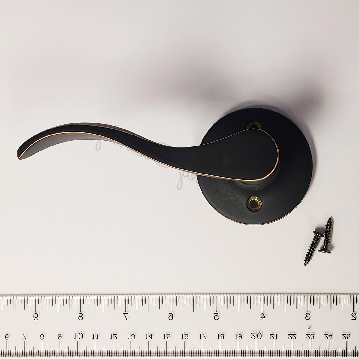 10 Pack New Wave Style Oil-Rubbed Bronze Closet Door Lever Handles - Smooth Operation for Bedroom, Bathroom & Cabinet Doors - Easy Installation & Durable Hardware for Home Interior Upgrade