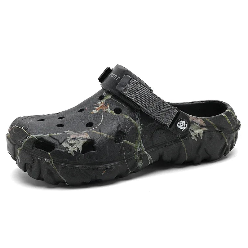 **Men's Comfortable Garden & Outdoor Sandals - Breathable Flat Slippers for Summer 2024 | Casual Sneaker-Style Flip Flops & Home Clogs for Walking, Beach, and Relaxation**