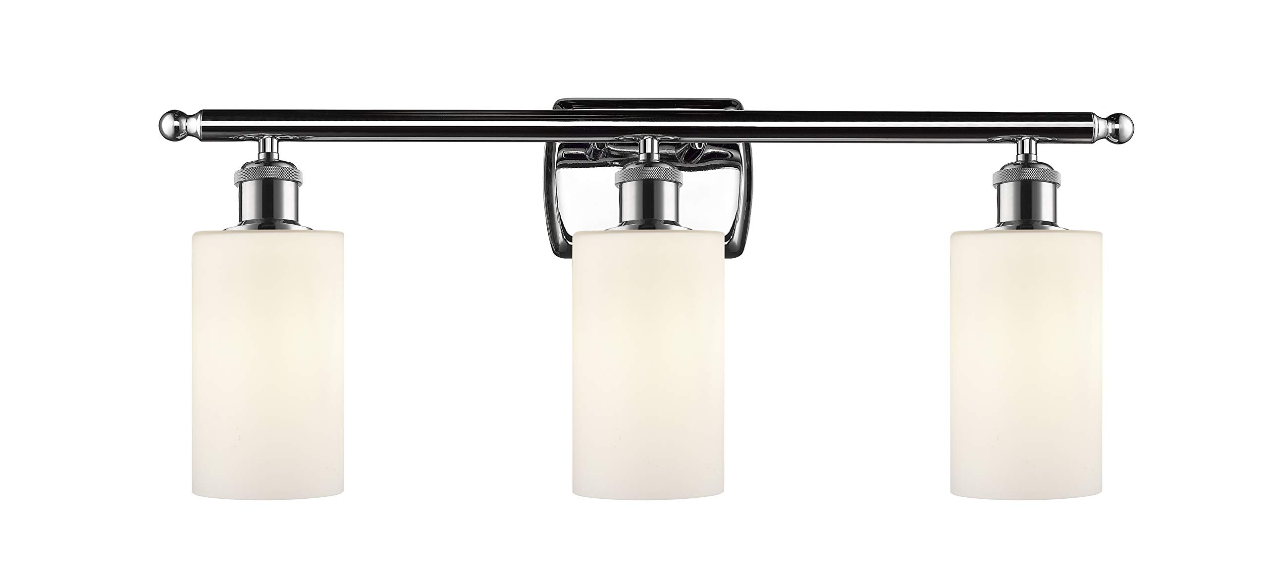Ballston Collection Innovations 516-3W-PC-G801 3-Light Bathroom Vanity Light - Modern LED Lighting Fixture for Bathroom, Powder Room & Dressing Area
