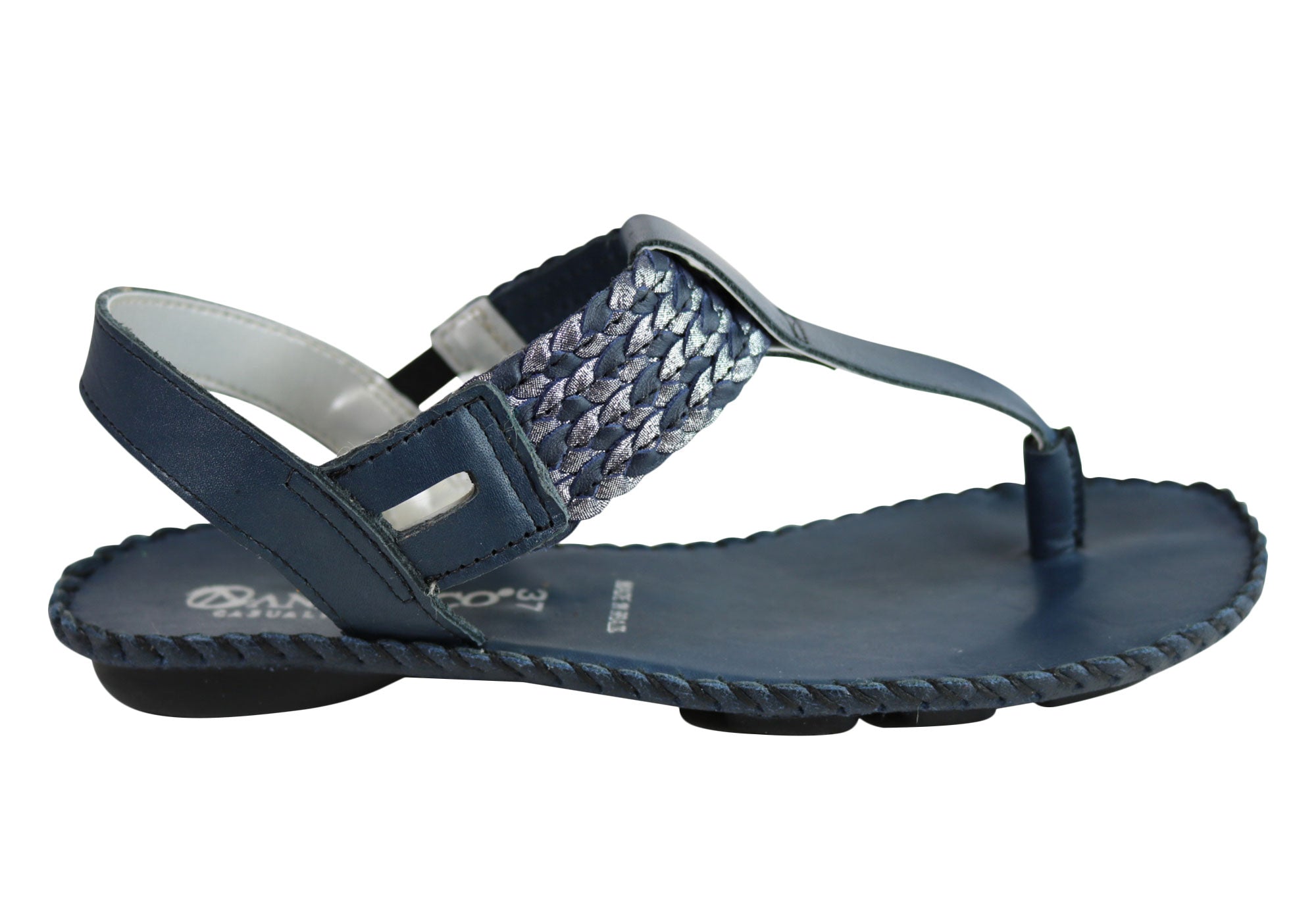 Andacco Irene Women's Comfortable Leather Sandals - Handmade in Brazil - Perfect for Summer, Beach, and Casual Outings