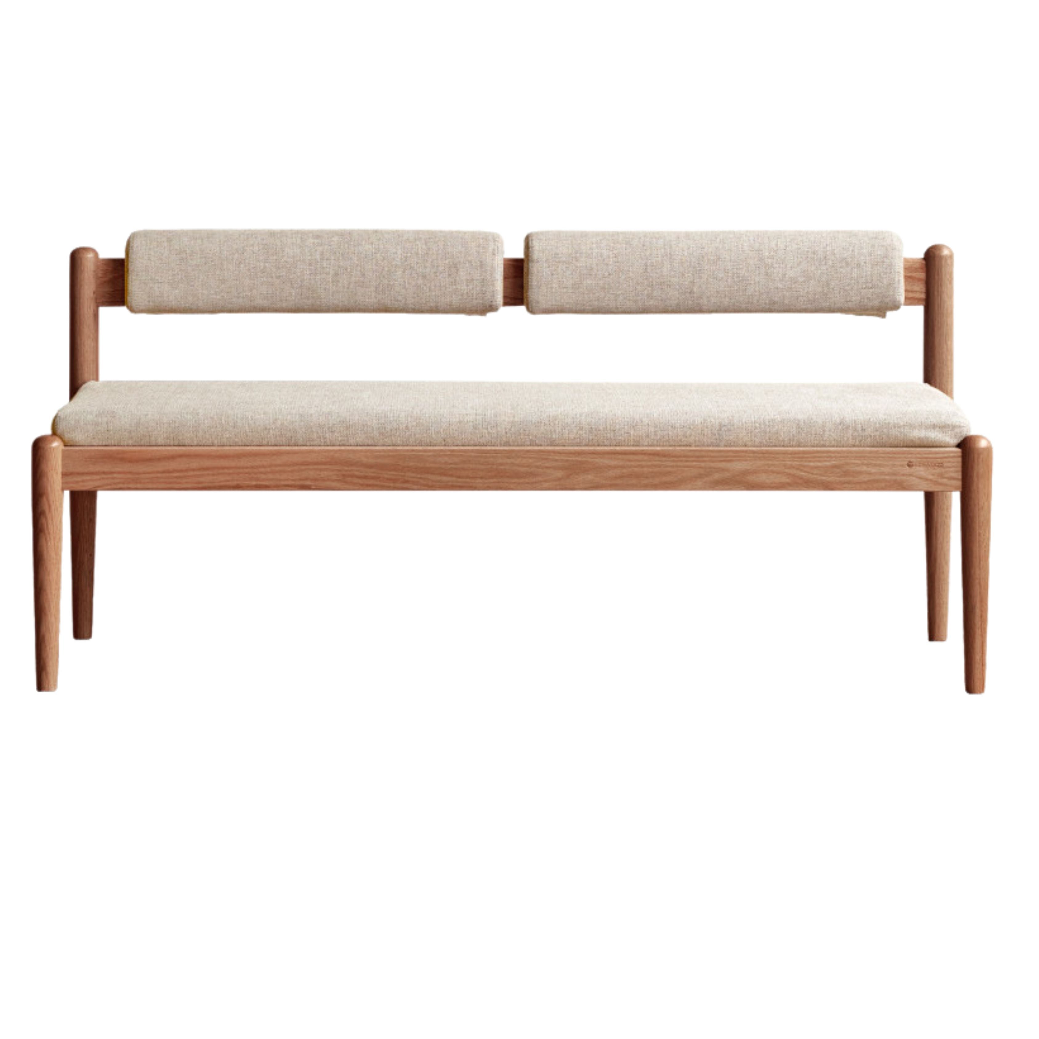 49.2x18.5x25.6 inch /125x47.5x65сm / Walnut color/  Oak long bench gravel white