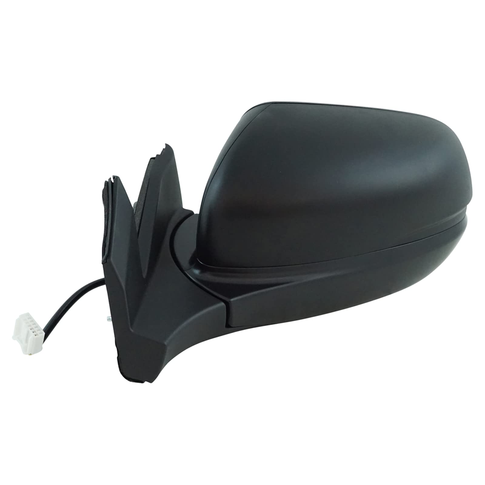 TRQ Side Mirror Replacement for 2016-2017 Honda Pilot & 2017 Ridgeline - Non-Heated, Non-Memory, with Spotter Mirror (Part# HO1320288) - Perfect for Parking Assistance and Blind Spot Visibility