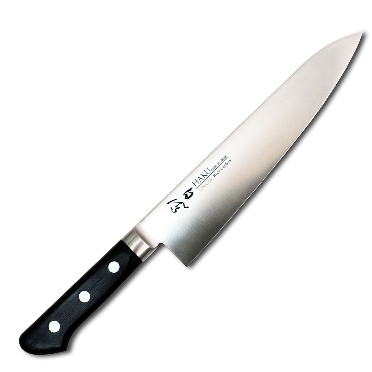 Premium Haku Inox 210mm (8.2 Inch) Japanese Gyuto Chef Knife - High-Carbon Stainless Steel Blade for Professional Cooking & Home Kitchen Use