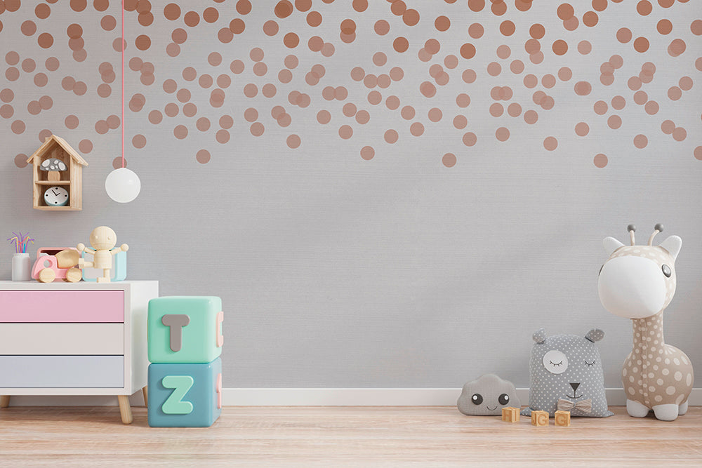 Designwalls 2 Falling Dots Wall Art - Modern Abstract Dot Pattern Canvas Print for Home & Office Decor - Perfect for Living Room, Bedroom or Workspace