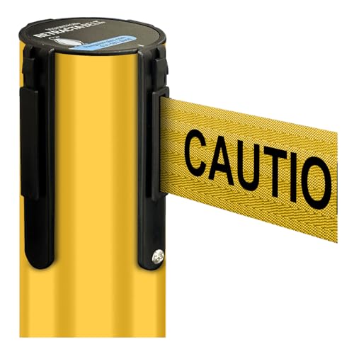 Yellow Post w/ Caution Do Not Enter Belt