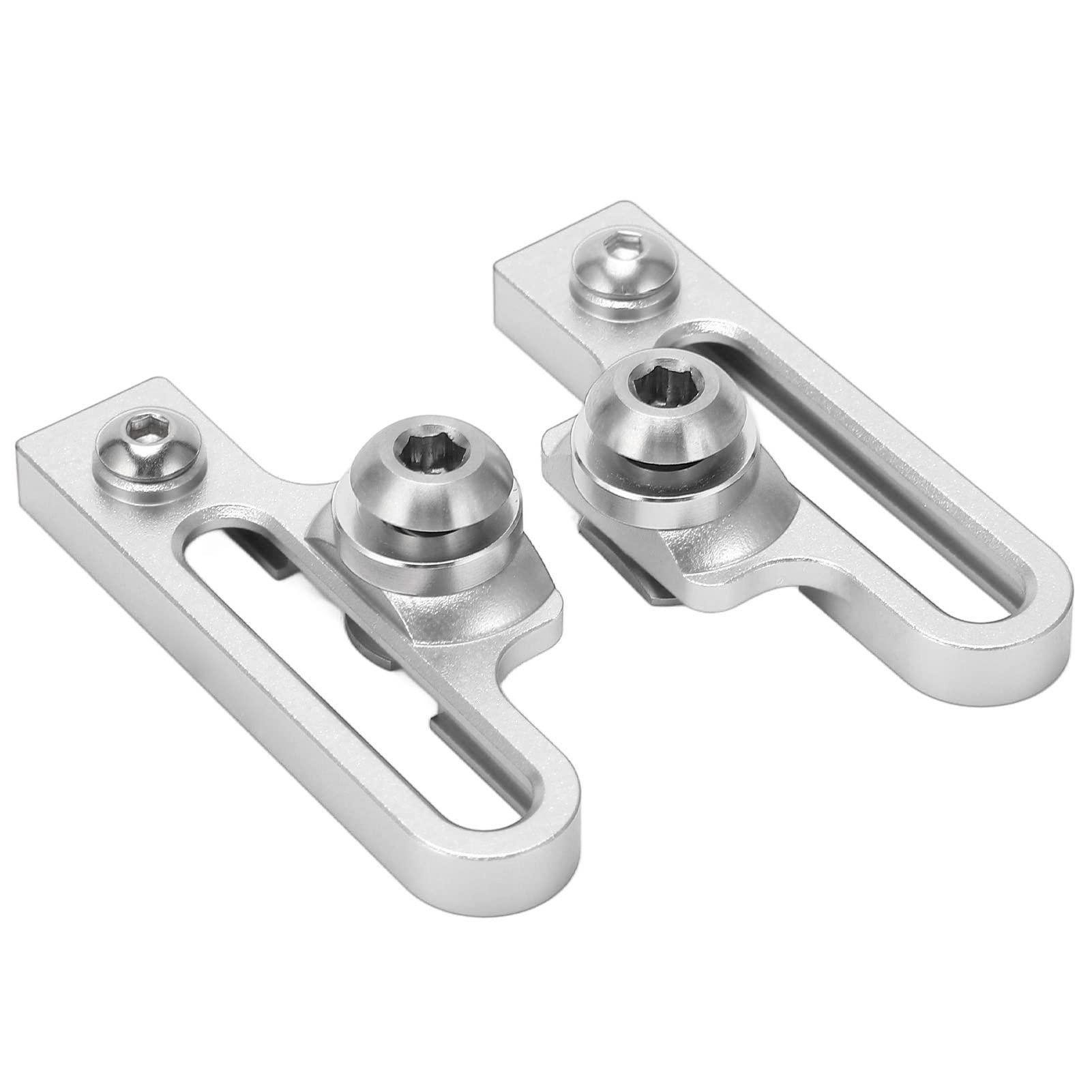 Socobeta Bike Brake Clamps - Aluminum Alloy & Steel Screw Brake Set for Road Bikes (Silver) | Heat Dissipation Design | Perfect for Cycling, Commuting & Mountain Biking