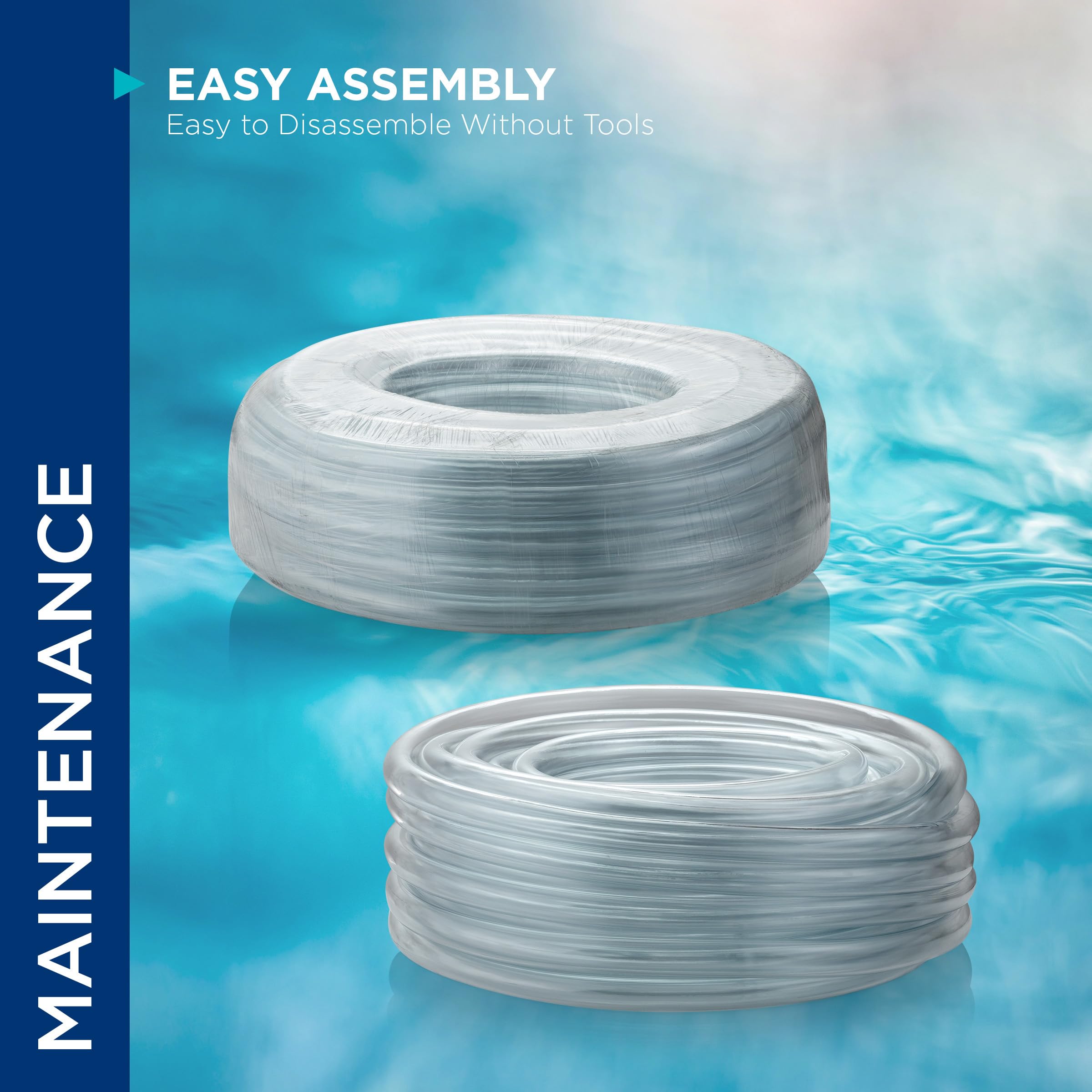 Alpine Corporation 100 Ft. Clear PVC Tubing for Ponds & Fountains - 3/4