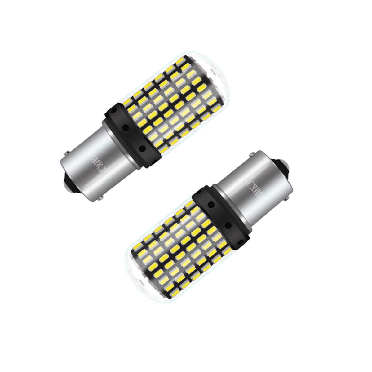 1156 LED Bulbs BA15S 1141 1003 7506 - 10V-36V Super Bright 1500 Lumens 3014 144SMD LED Replacement Bulbs for Tail Lights, Brake Lights, Turn Signals, Backup Lights, Parking Lights, Fog Lights (White) - Perfect for Cars, Trucks, Motorcycles, Boats & RVs