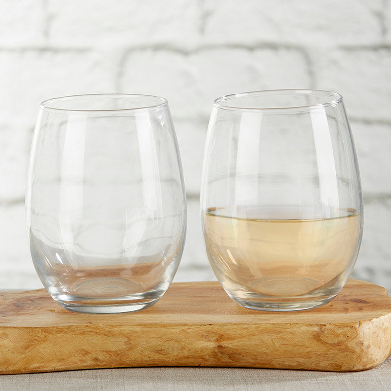 15 oz. Stemless Wine Glasses Set of 12 - Shatterproof & Dishwasher Safe for Parties, Weddings, and Home Decor DIY Projects