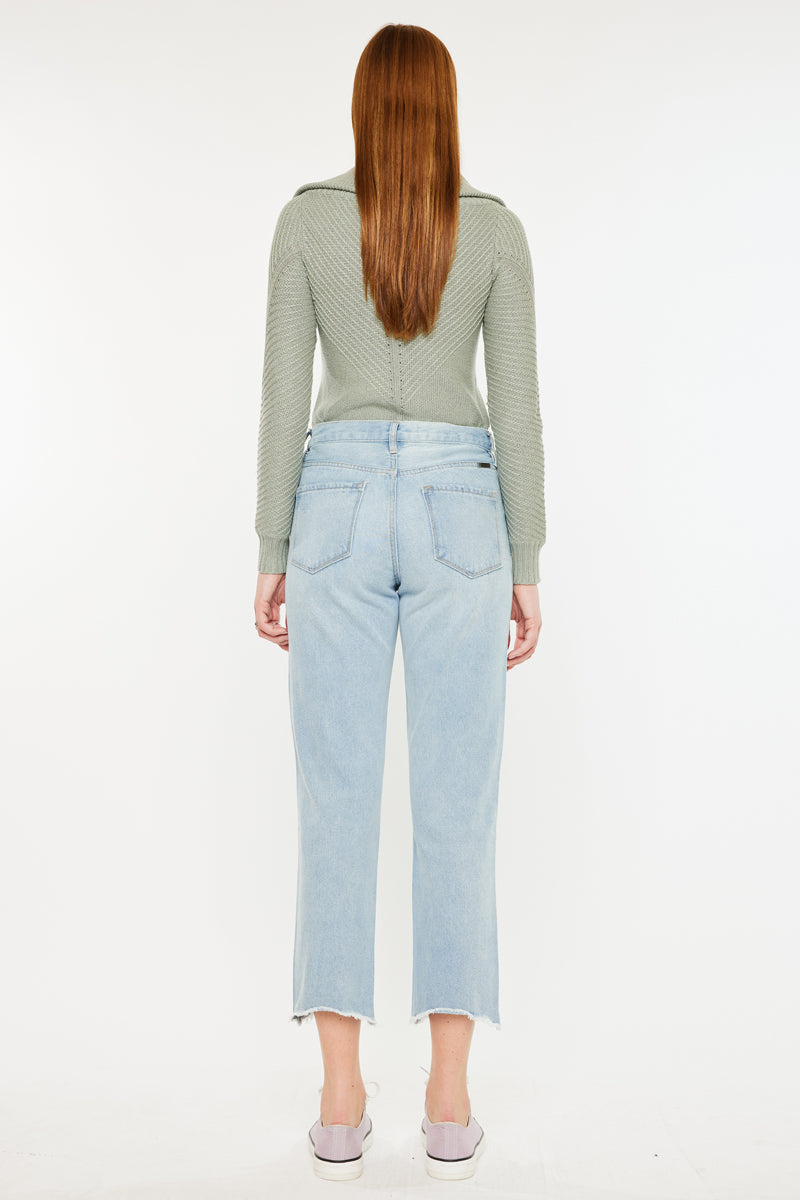 Sierra High Rise Straight Leg Jeans for Women - Comfortable & Stylish Denim Pants for Everyday Wear | Perfect for Casual Outfits, Work & Weekend Looks