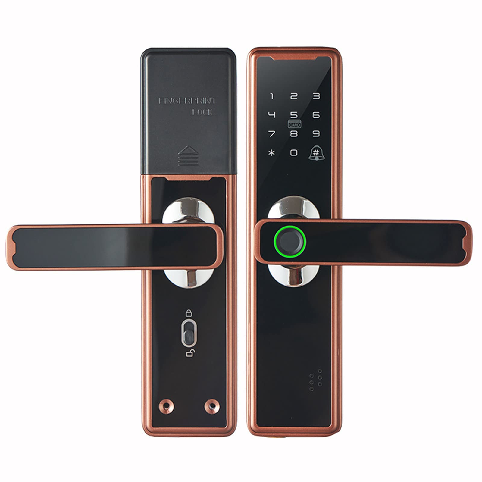 Smart Keyless Fingerprint Door Lock with Touchscreen & Bluetooth - Secure Digital Entry for Homes & Apartments - Easy DIY Installation for Enhanced Safety & Convenience