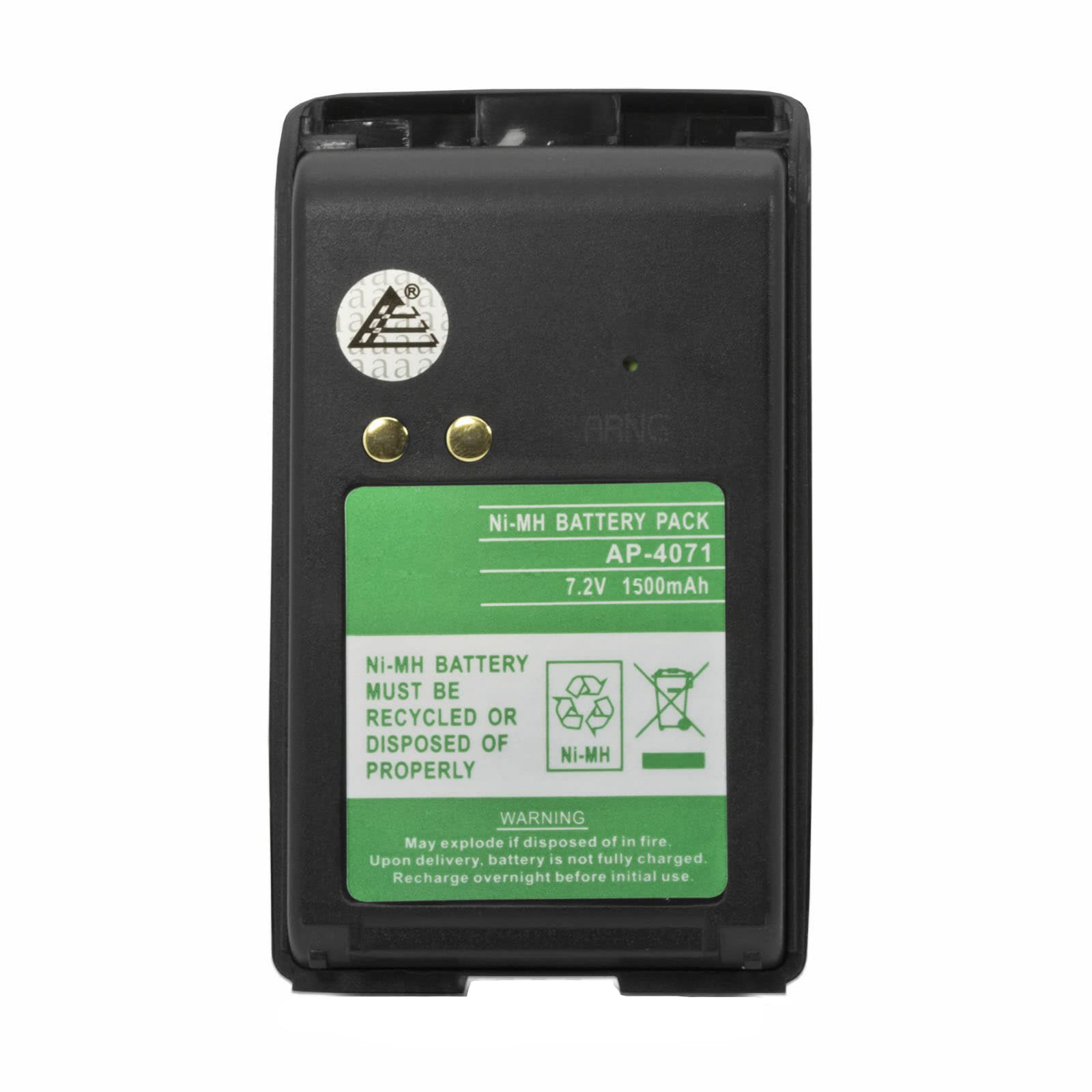 ExpertPower® 7.2V 1500mAh NiMH Rechargeable Battery for Motorola PMNN4071 PMNN4071A PMNN4071AR BPR40 A8 Two-Way Radios - Long Lasting Power for Police Walkie Talkies, Security Radios & Emergency Communication Devices