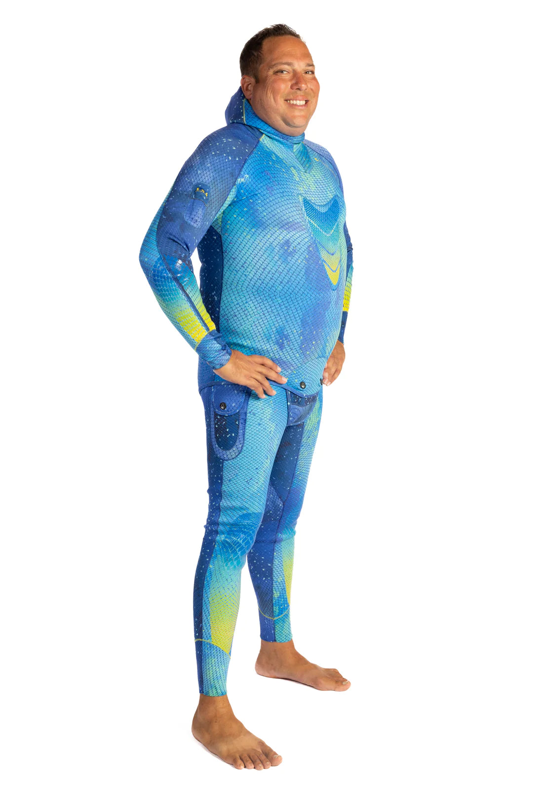 Waihana Kajiki Men's 1.5mm Neoprene Wetsuit Top for Surfing, Diving & Water Sports | Quick-Dry Thermal Rash Guard Shirt