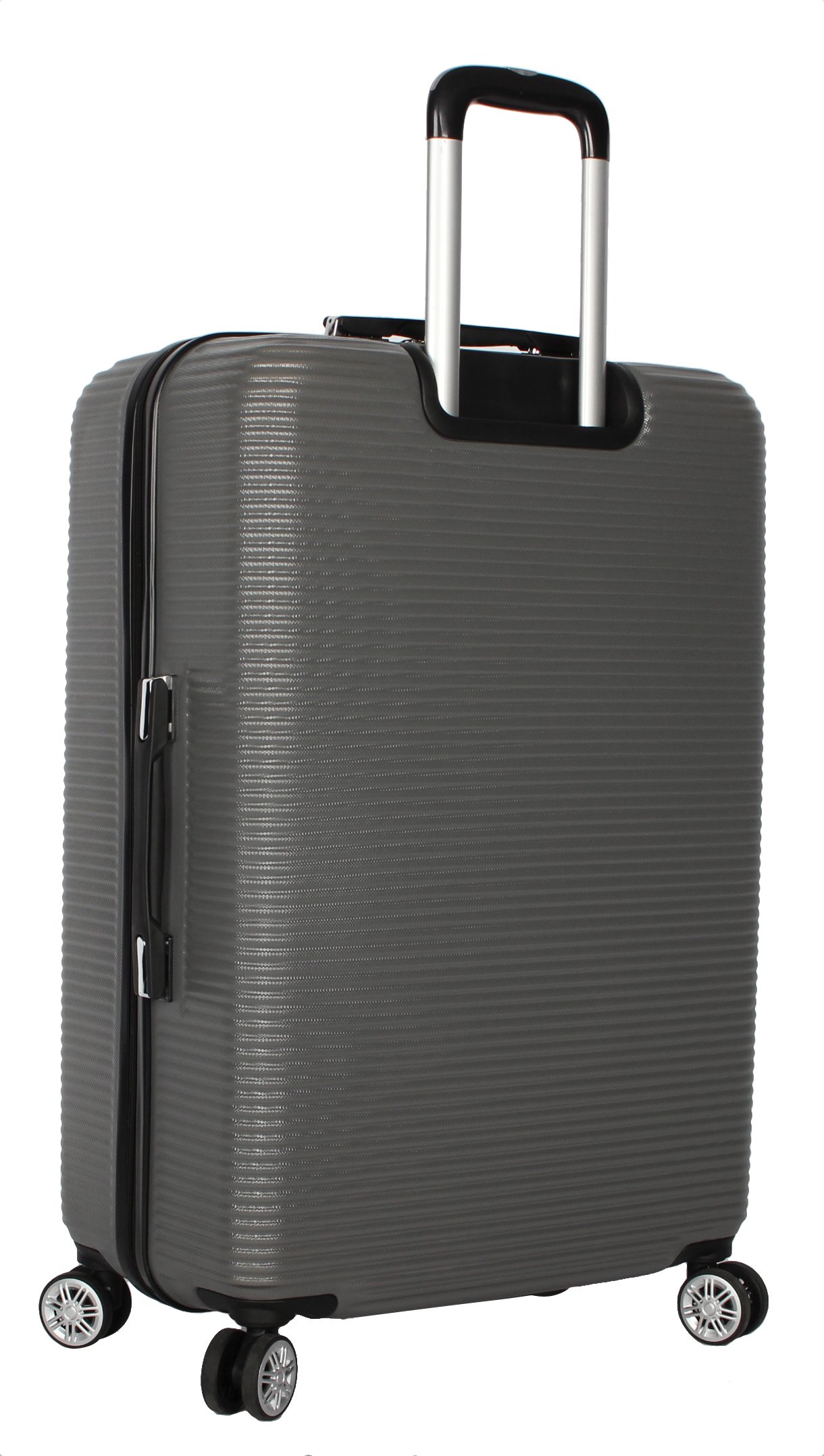 Nicole Miller New York 20 Inch Carry On Hardside Suitcase - Lightweight ABS+PC Spinner Luggage with 8 Multi-Directional Wheels, Bernice Charcoal - Perfect for Business Travel, Weekend Getaways & Airplane Cabin Use