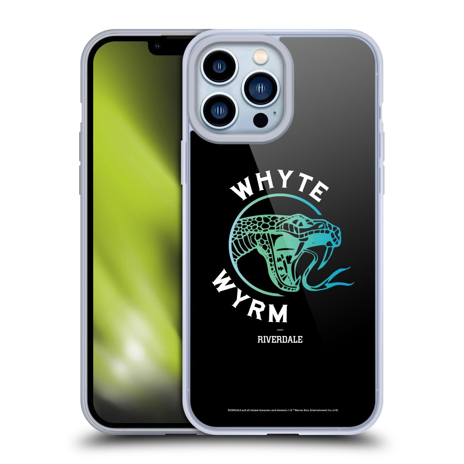 Officially Licensed Riverdale Whyte Wyrm Graphic Art Soft Gel Phone Case for Apple iPhone 13 Pro Max - Protective Cover with Stylish Design for Daily Use, Travel & School