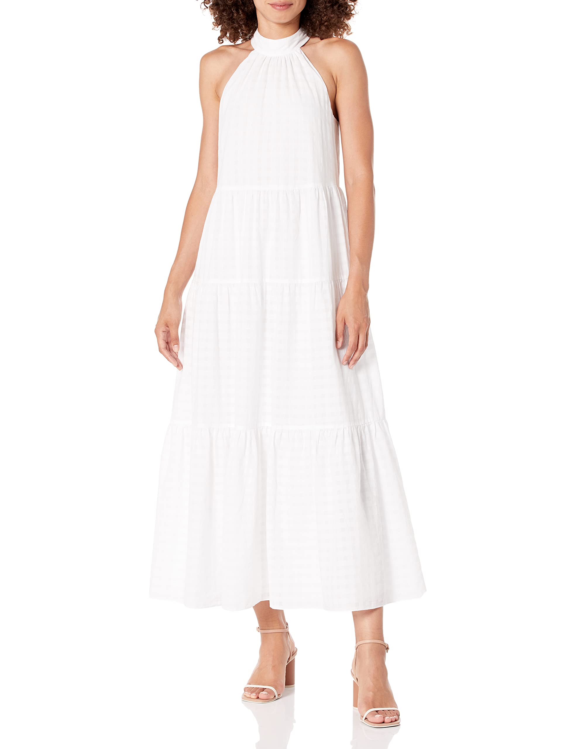 **Trina Turk Women's Tiered Full-Length Sundress – Flowy Summer Dress for Beach, Vacation & Casual Outings**