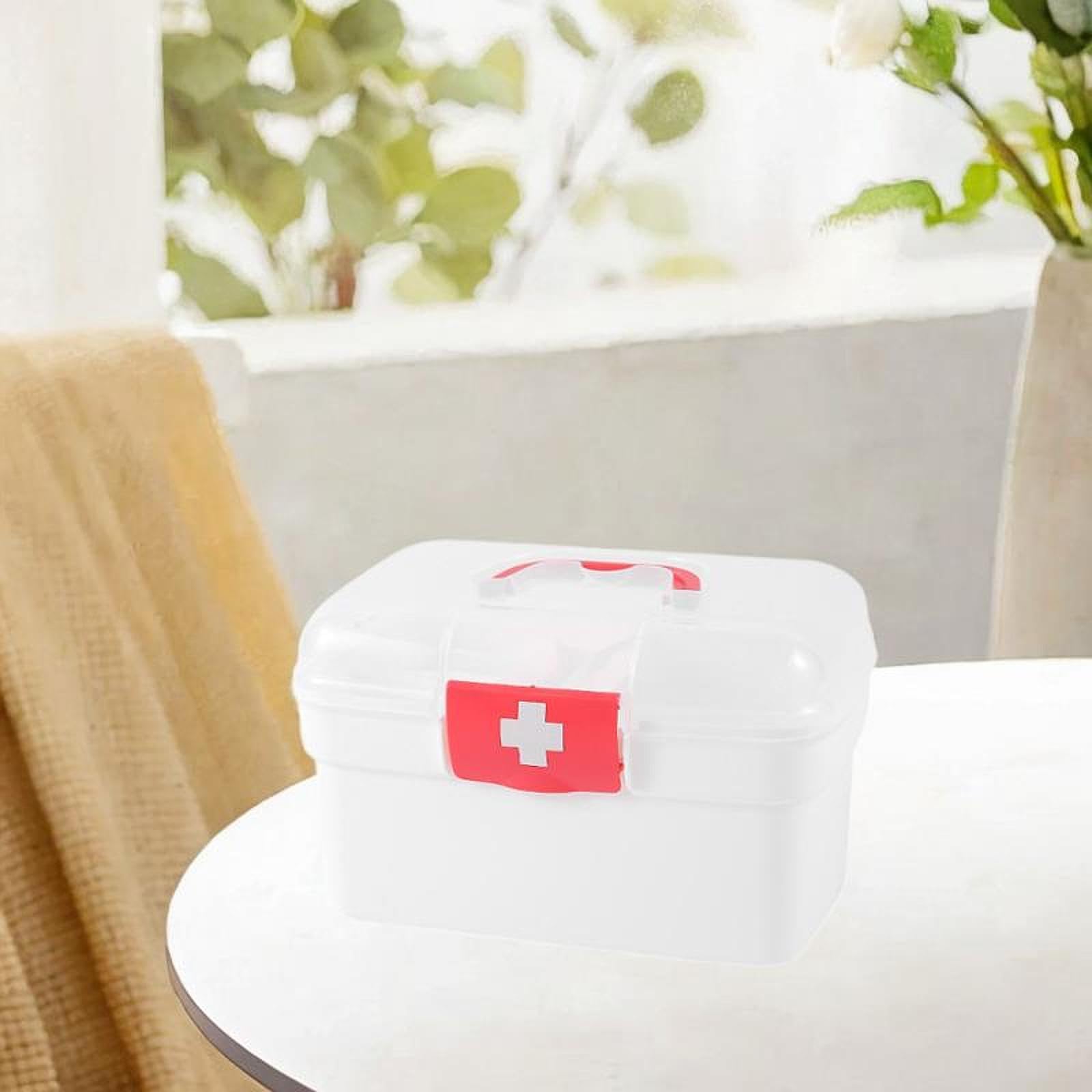 Premium Medical Storage Box - Multipurpose First Aid Kit Organizer for Medicine, Office Supplies & Emergency Use | Portable Medicine Container for Home, Travel & Workplace