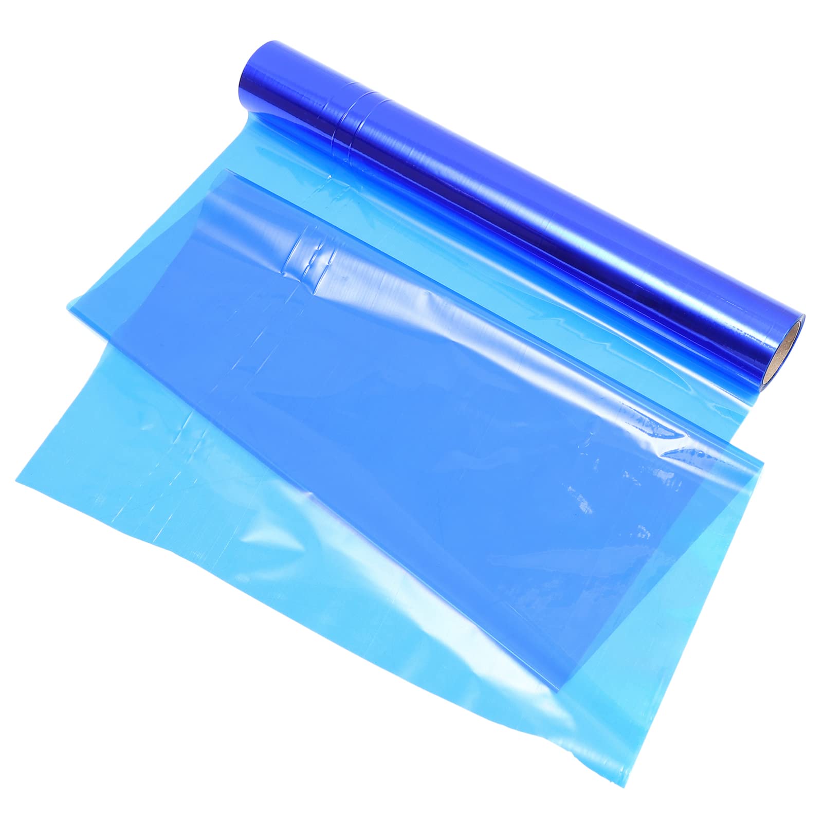 Christmas Wrapping Paper Roll - Colored Cellophane Gift Wrap for Holiday Presents, Candy, Flowers & Gift Baskets (3000x40cm, Blue/Brown) - Perfect for DIY Crafts, Party Decorations & Festive Gift Wrapping