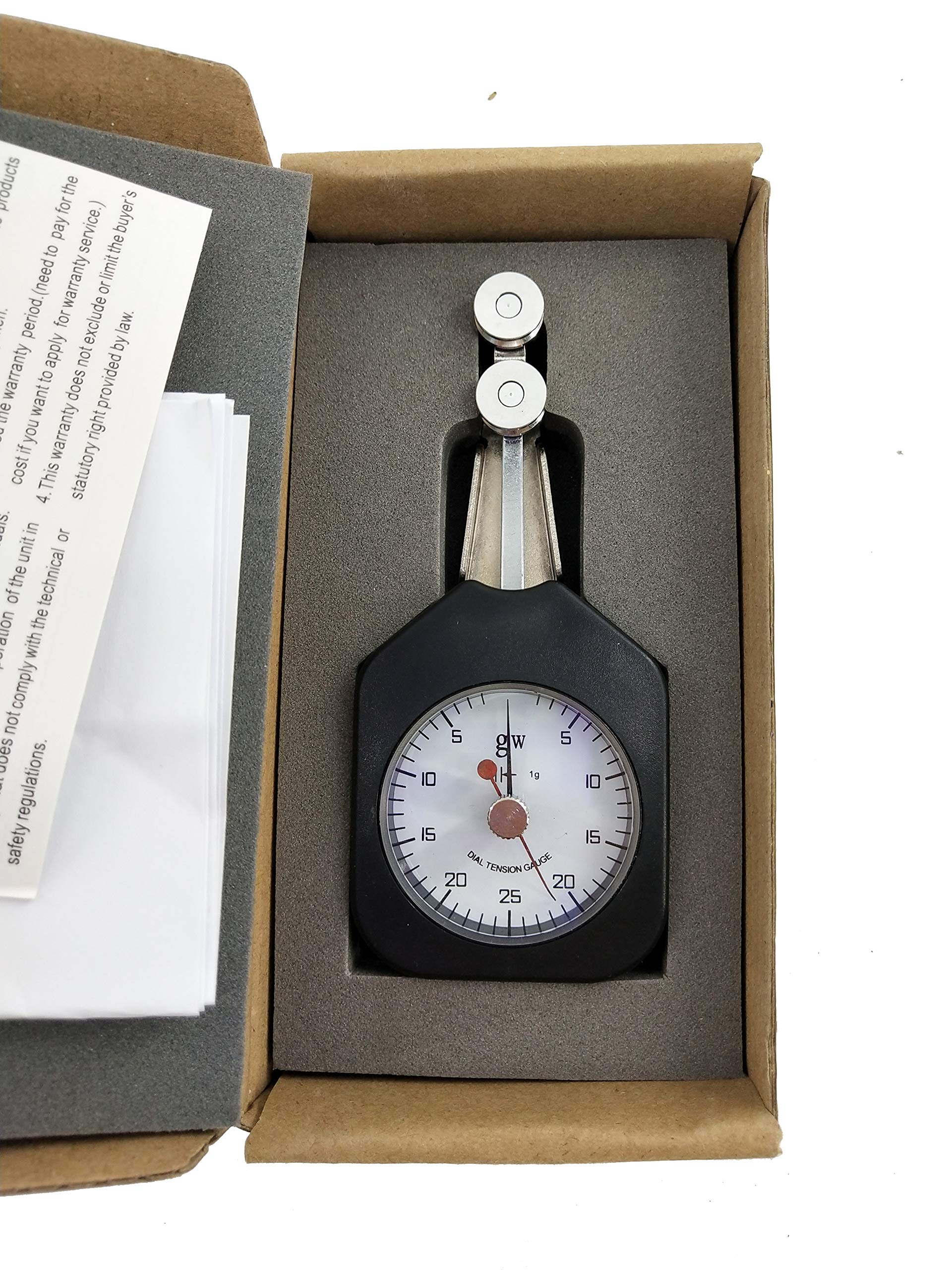 DTF-25 Double Needles Yarn Tension Meter Tester Gauge - 25-2-25gw Measurement Range for Textile Industry | Precise Thread Tension Measurement for Knitting, Weaving & Sewing Machines