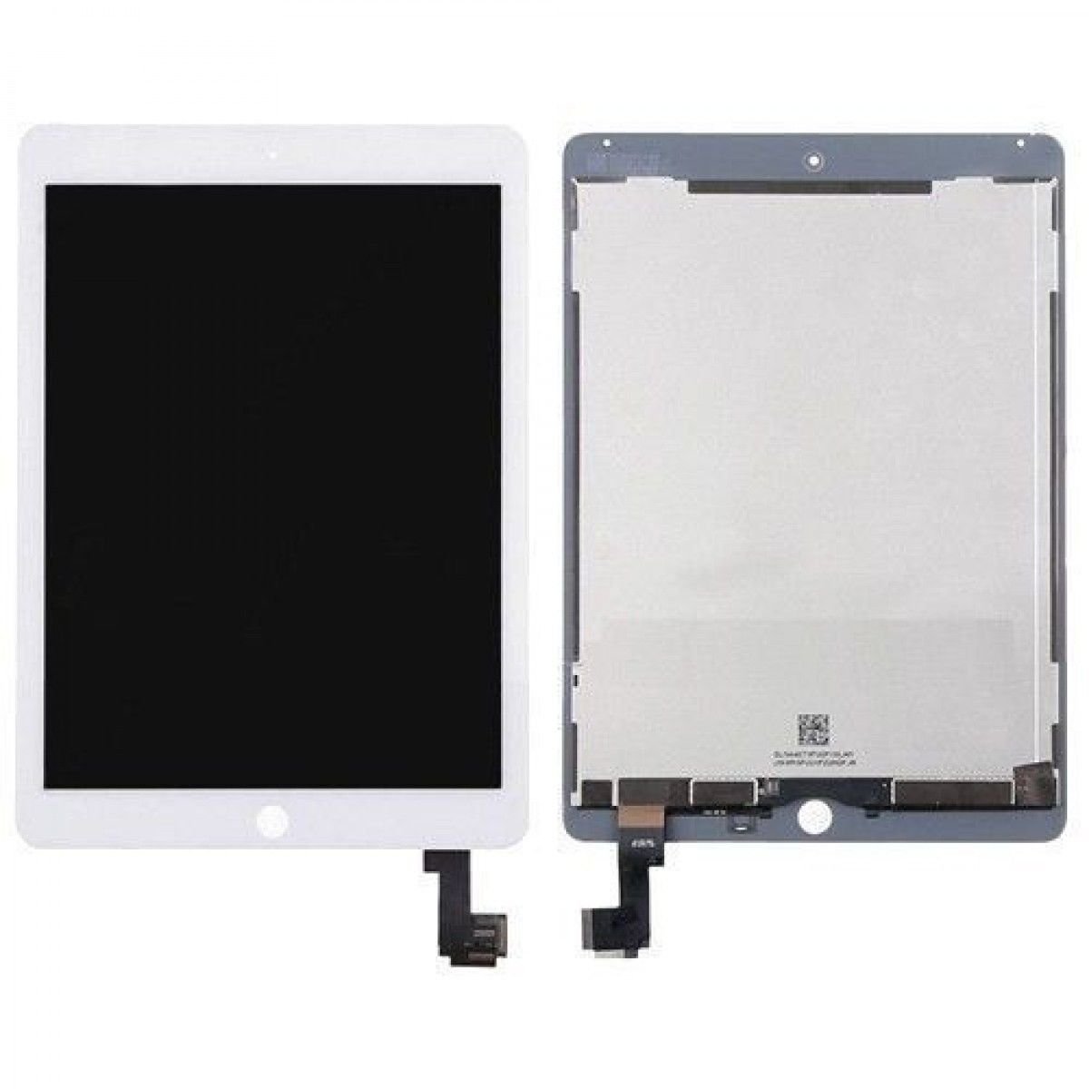 Original LCD Touch Screen Digitizer Assembly for iPad Air 2 A1566 A1567 - White Replacement Display with Frame - Perfect for DIY Repairs & Screen Replacement